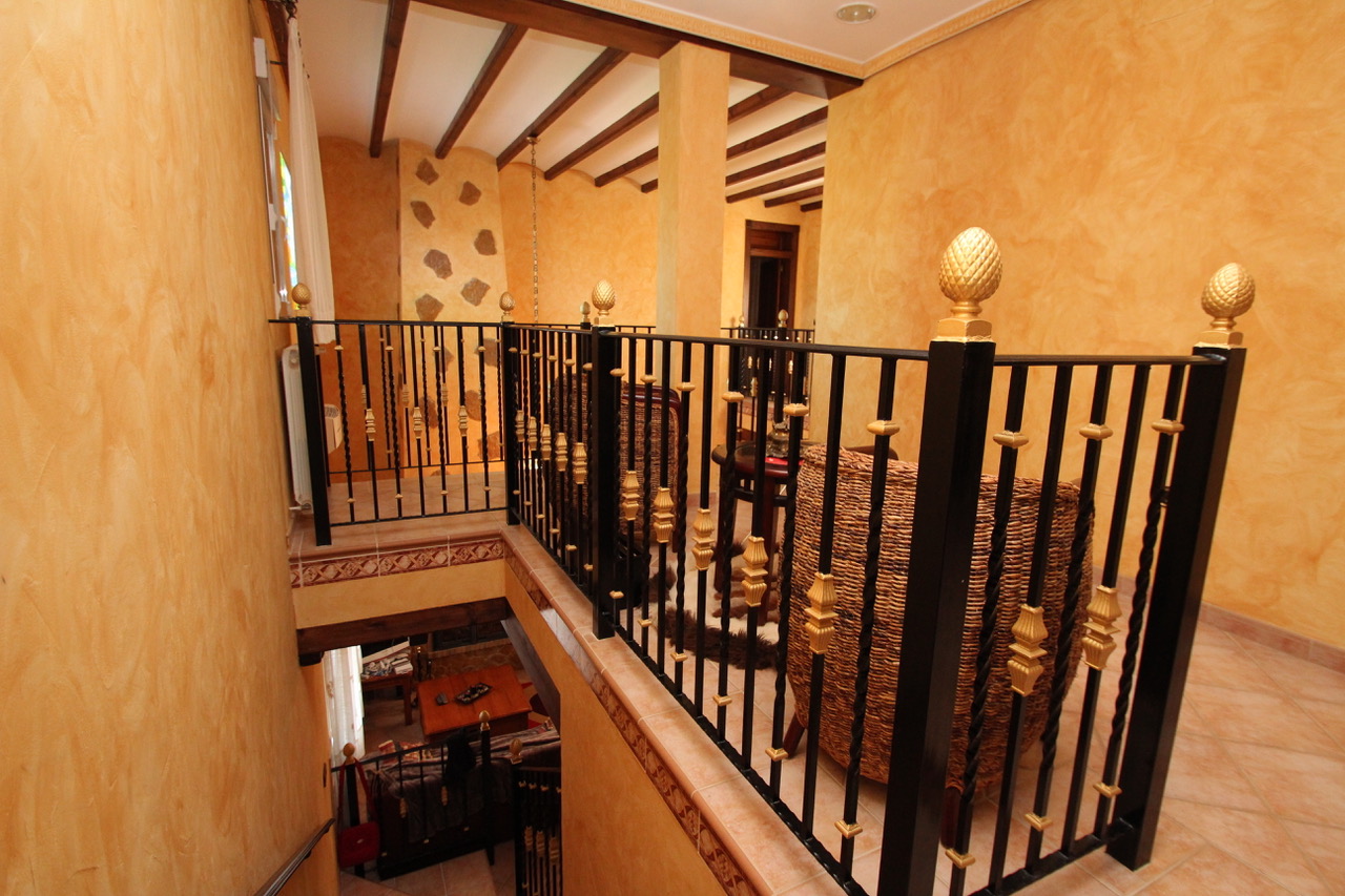 Pool area in finca for sale in Murcia