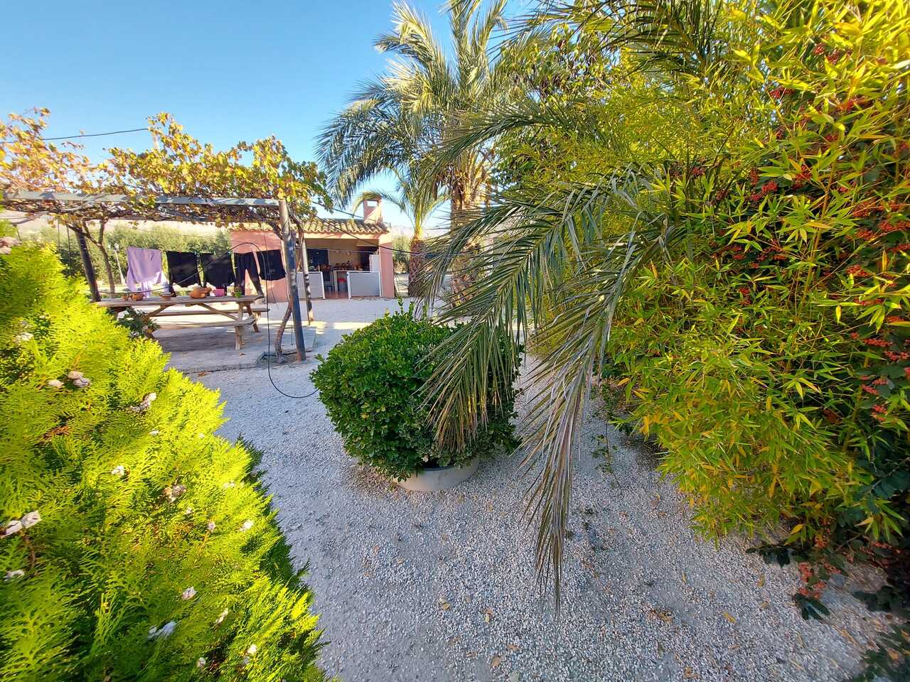 Pool area in villa for sale in Murcia