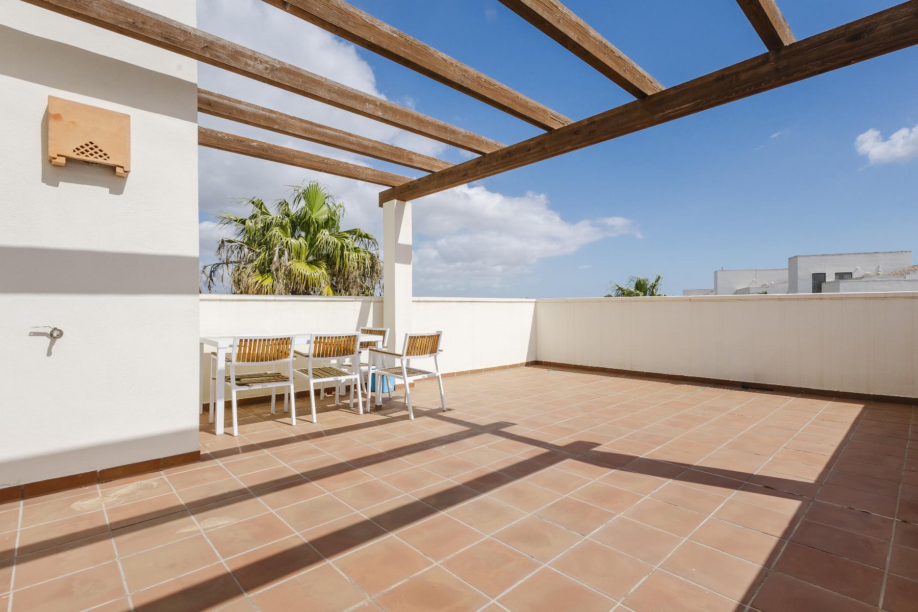 Terrace in penthouse for sale in Orihuela Costa