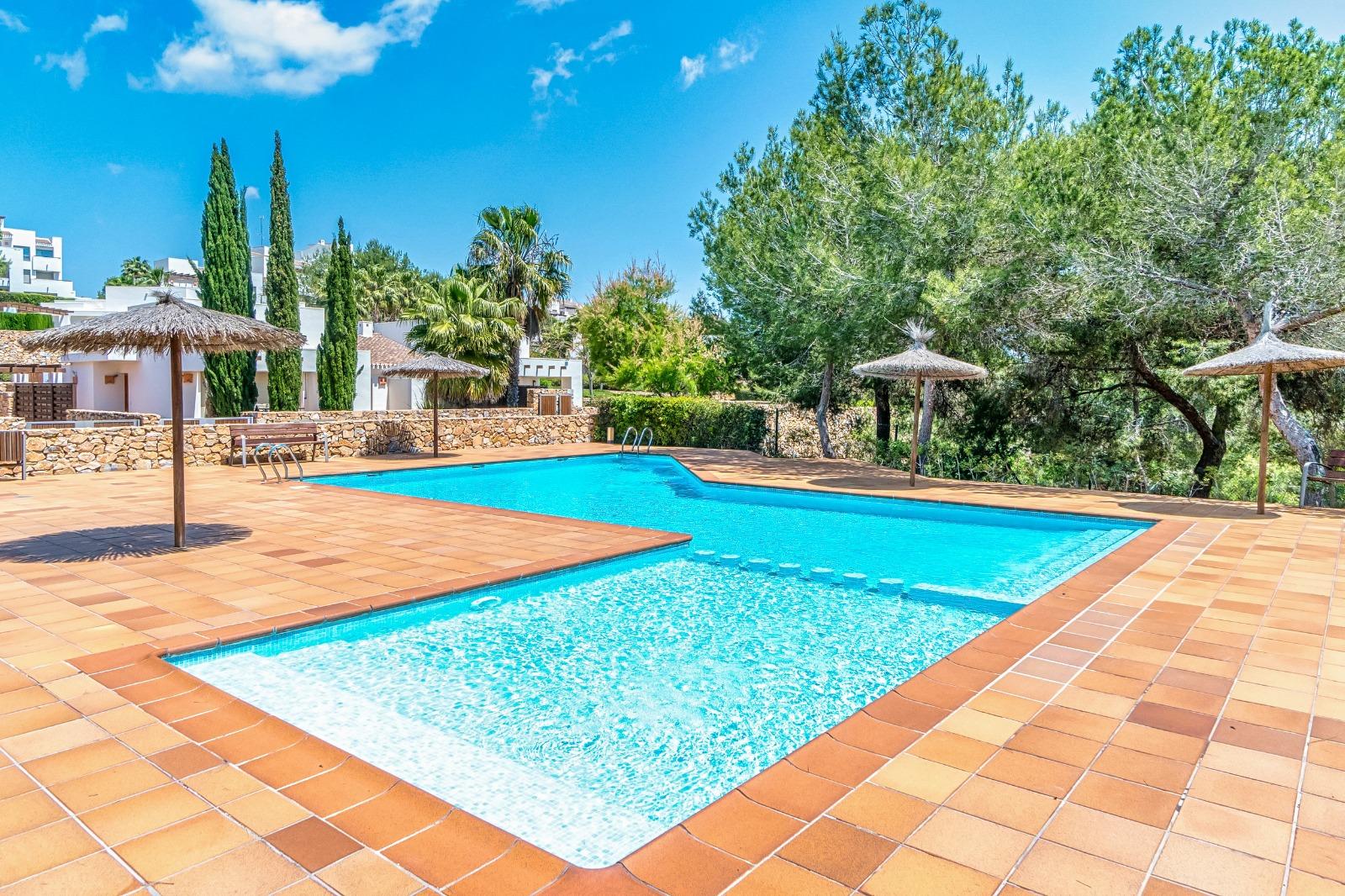 Garden in penthouse for sale in Orihuela Costa