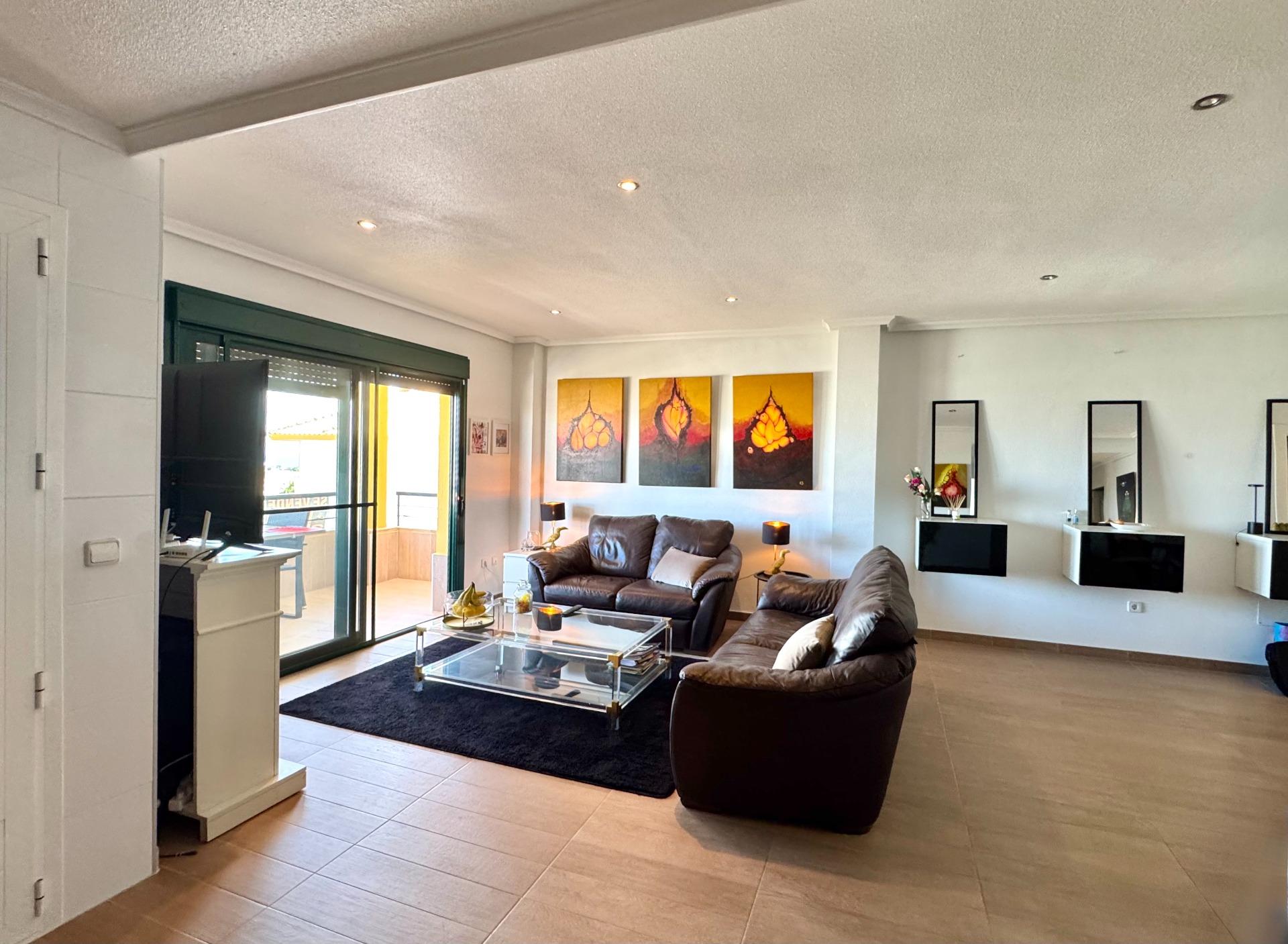 Living room in apartment for sale in Orihuela Costa