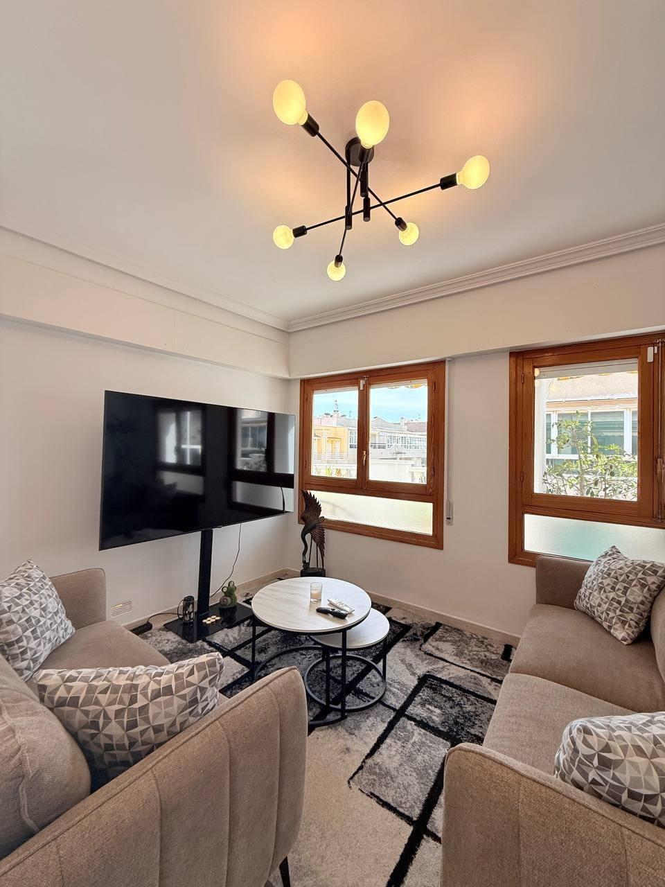 Pool area in penthouse for sale in Torrevieja