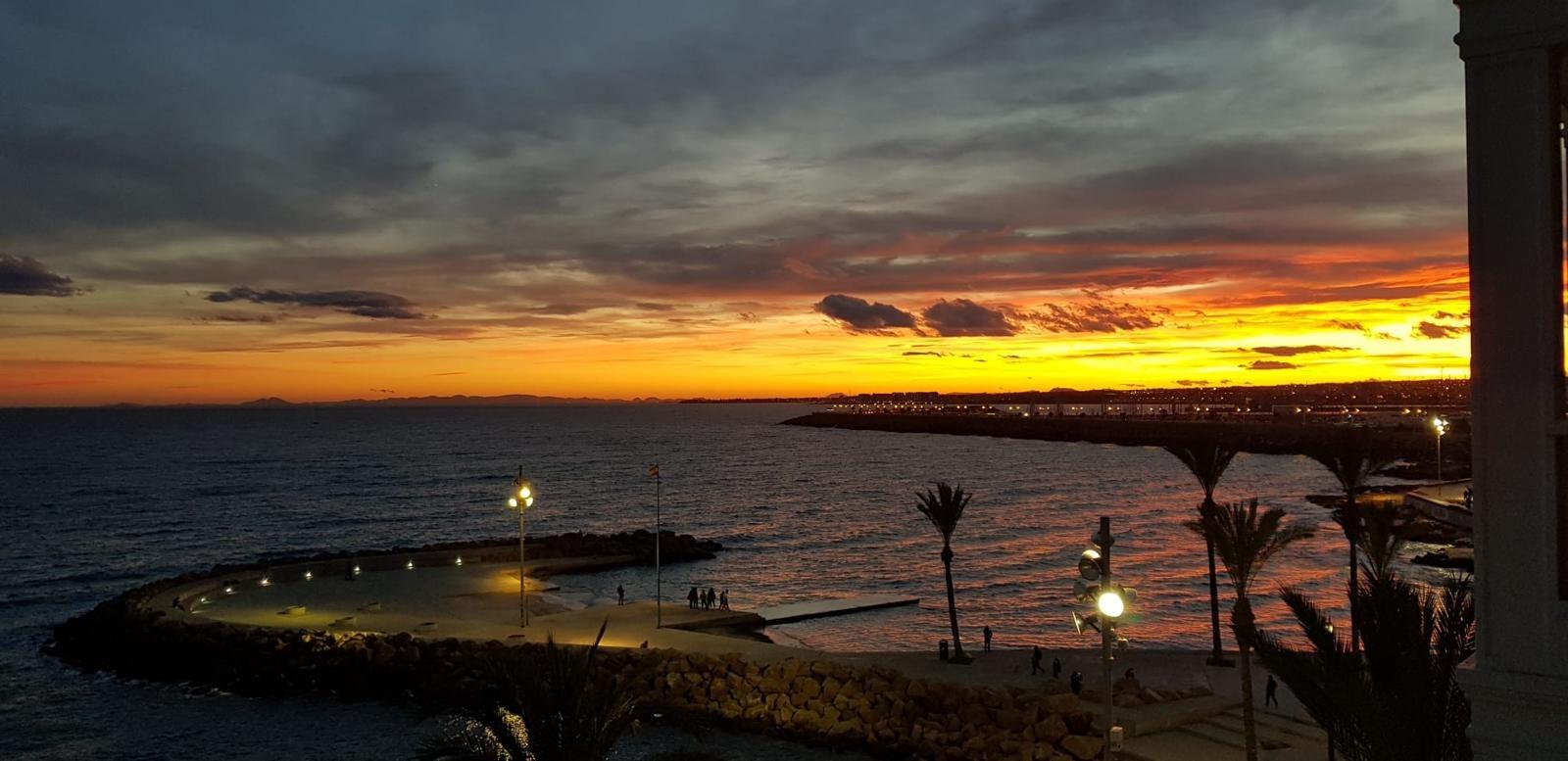 Pool area in apartment for sale in Torrevieja