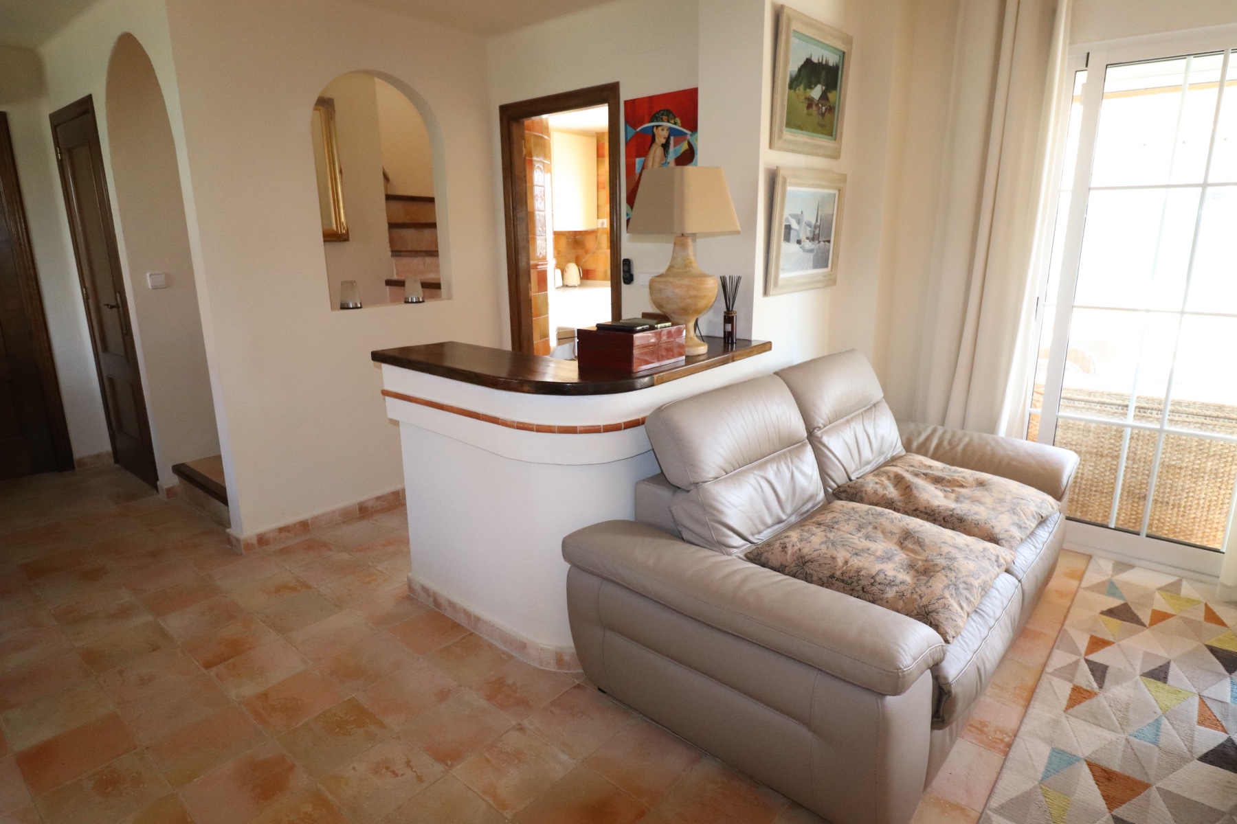 Living room in villa for sale in Fortuna