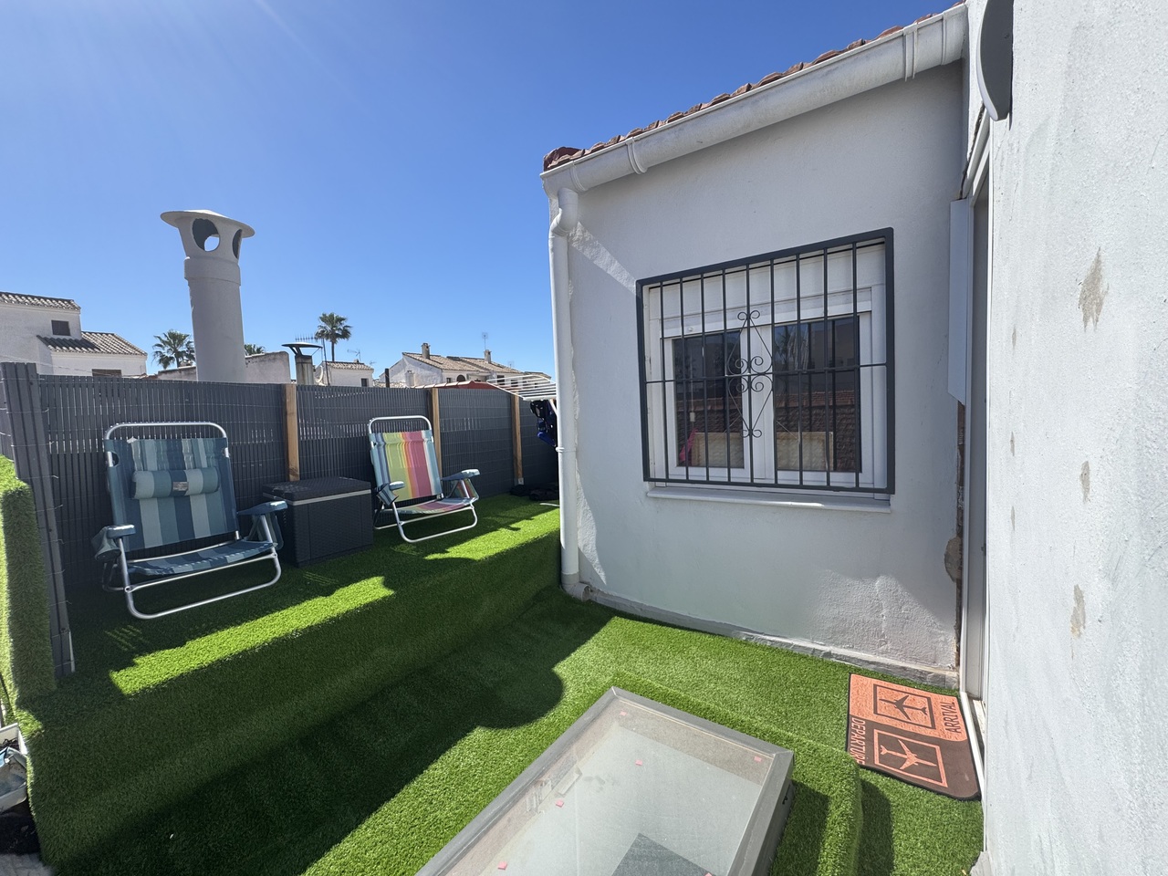 Pool area in terraced for sale in San Miguel de Salinas