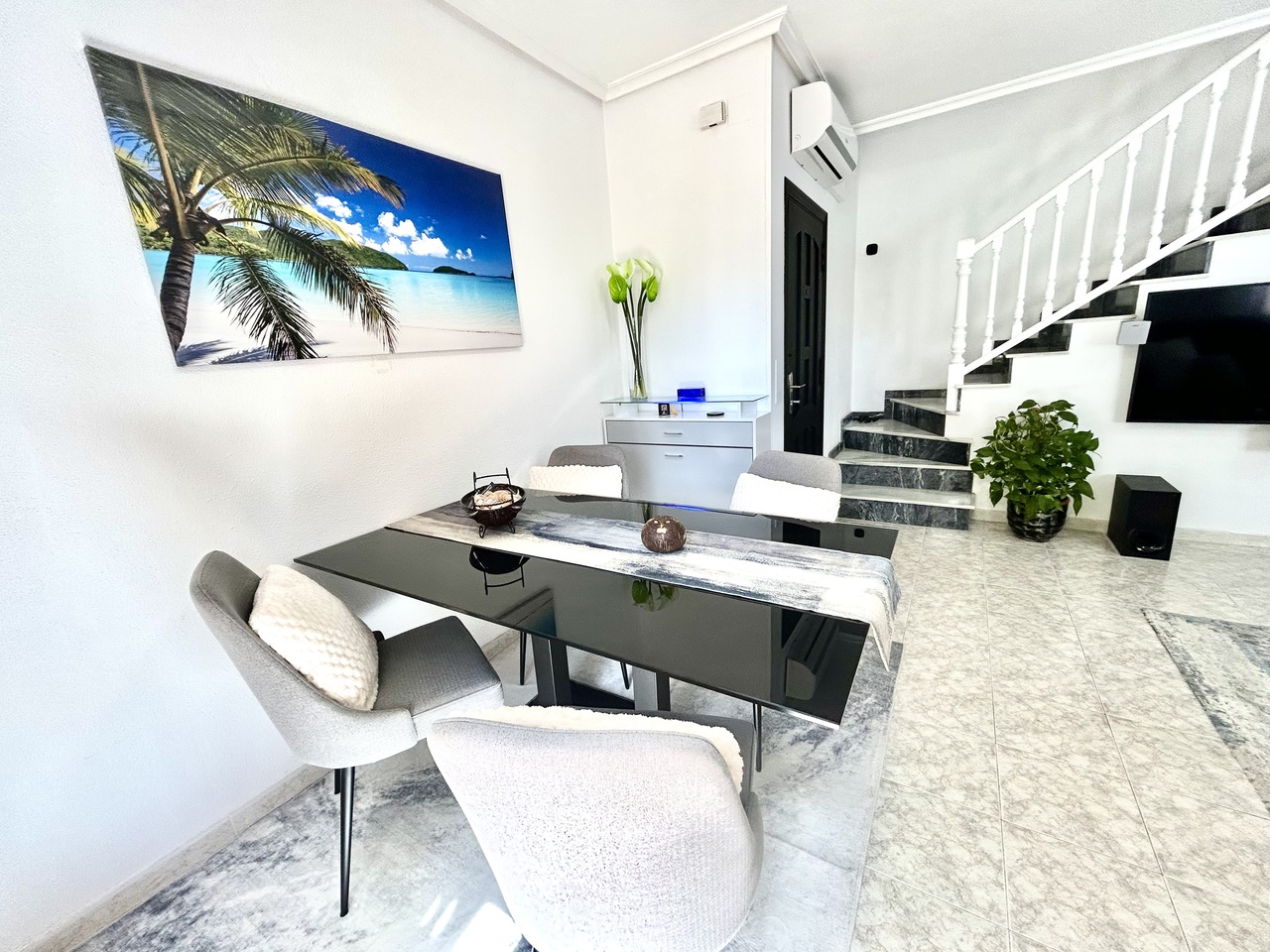 Pool area in terraced for sale in Playa Flamenca