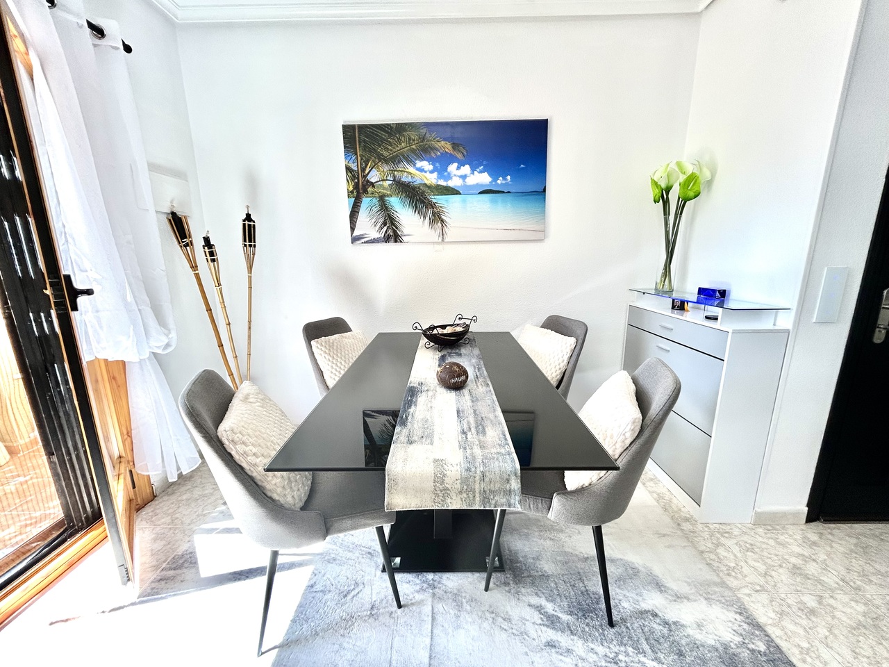 Pool area in terraced for sale in Playa Flamenca