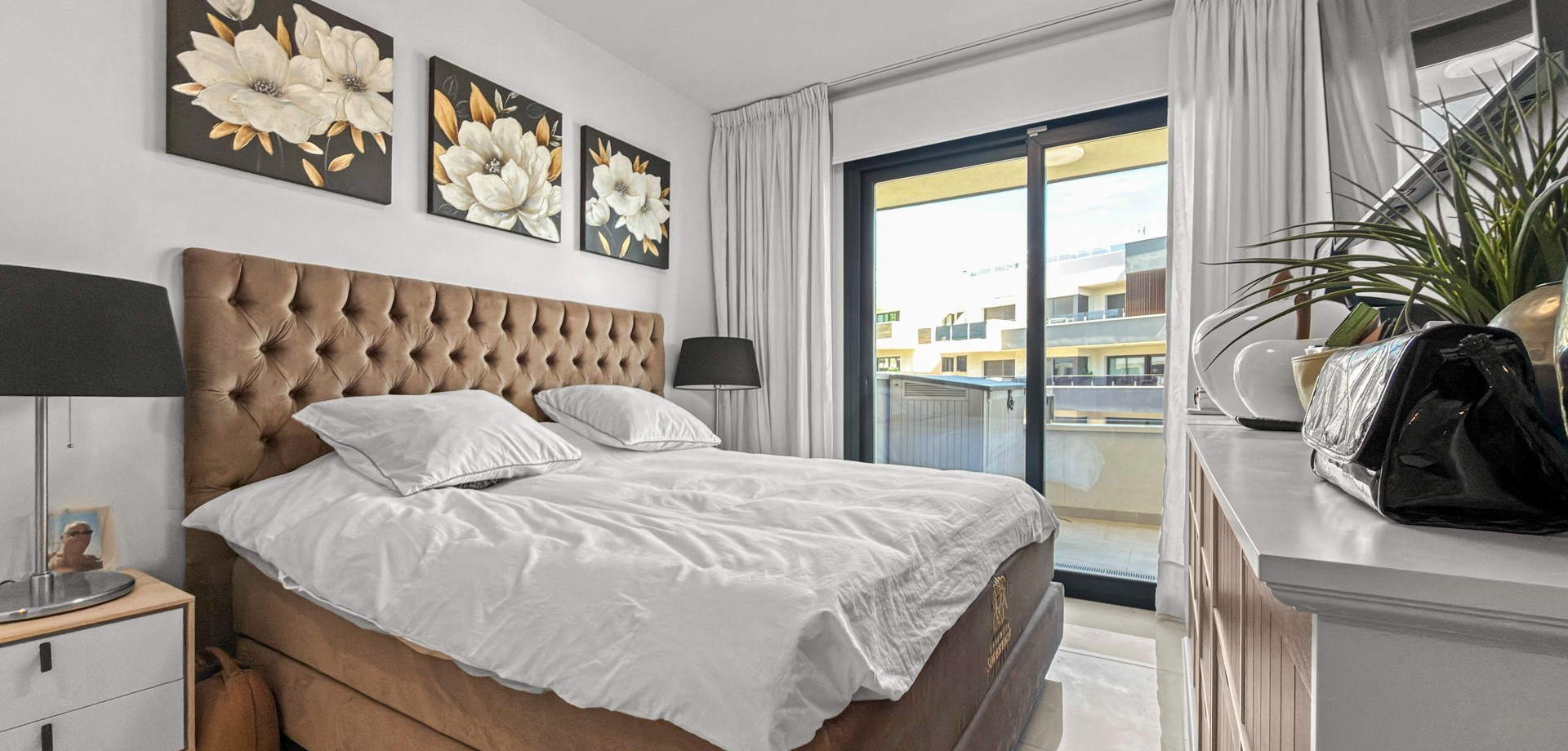Pool area in apartment for sale in Orihuela Costa