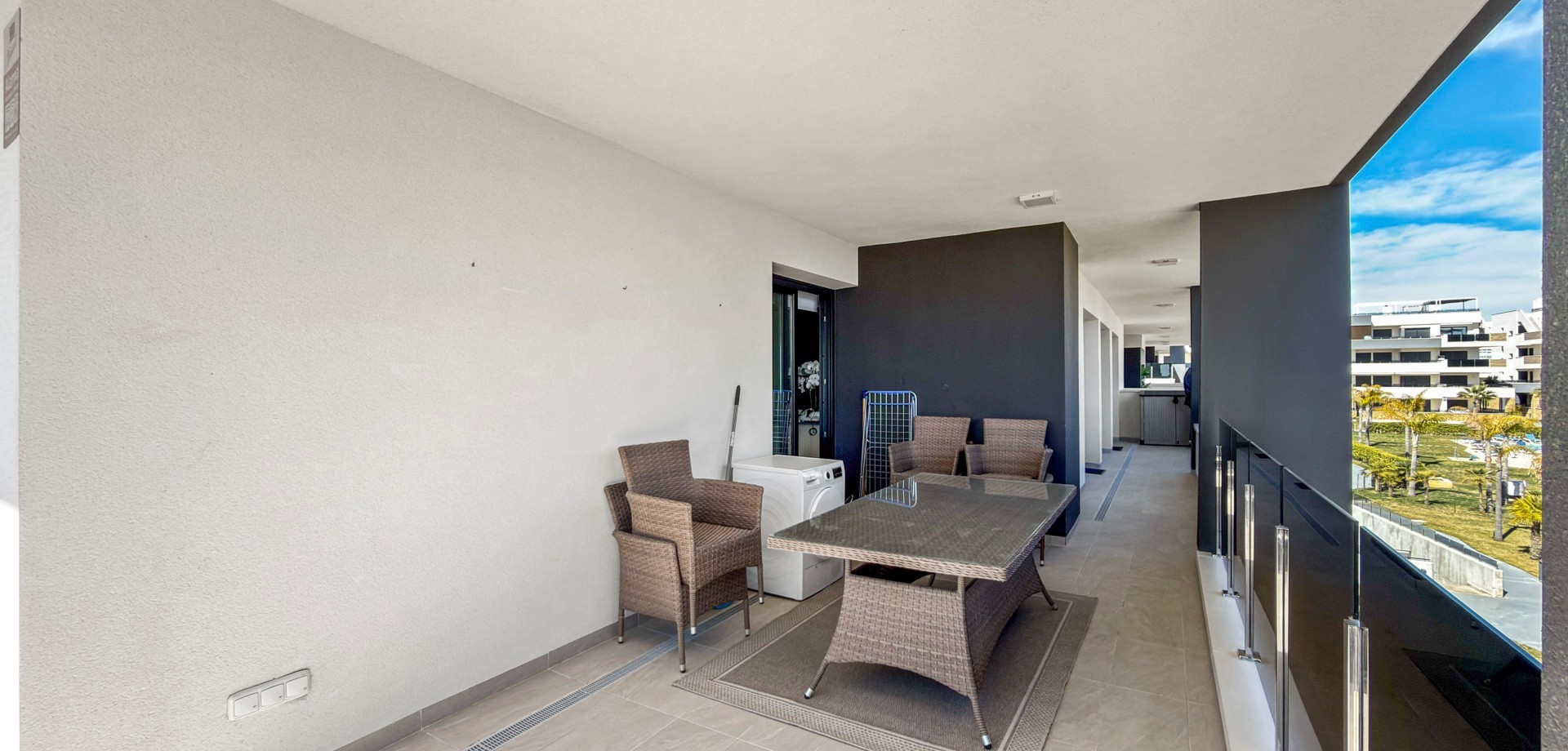 Pool area in apartment for sale in Orihuela Costa