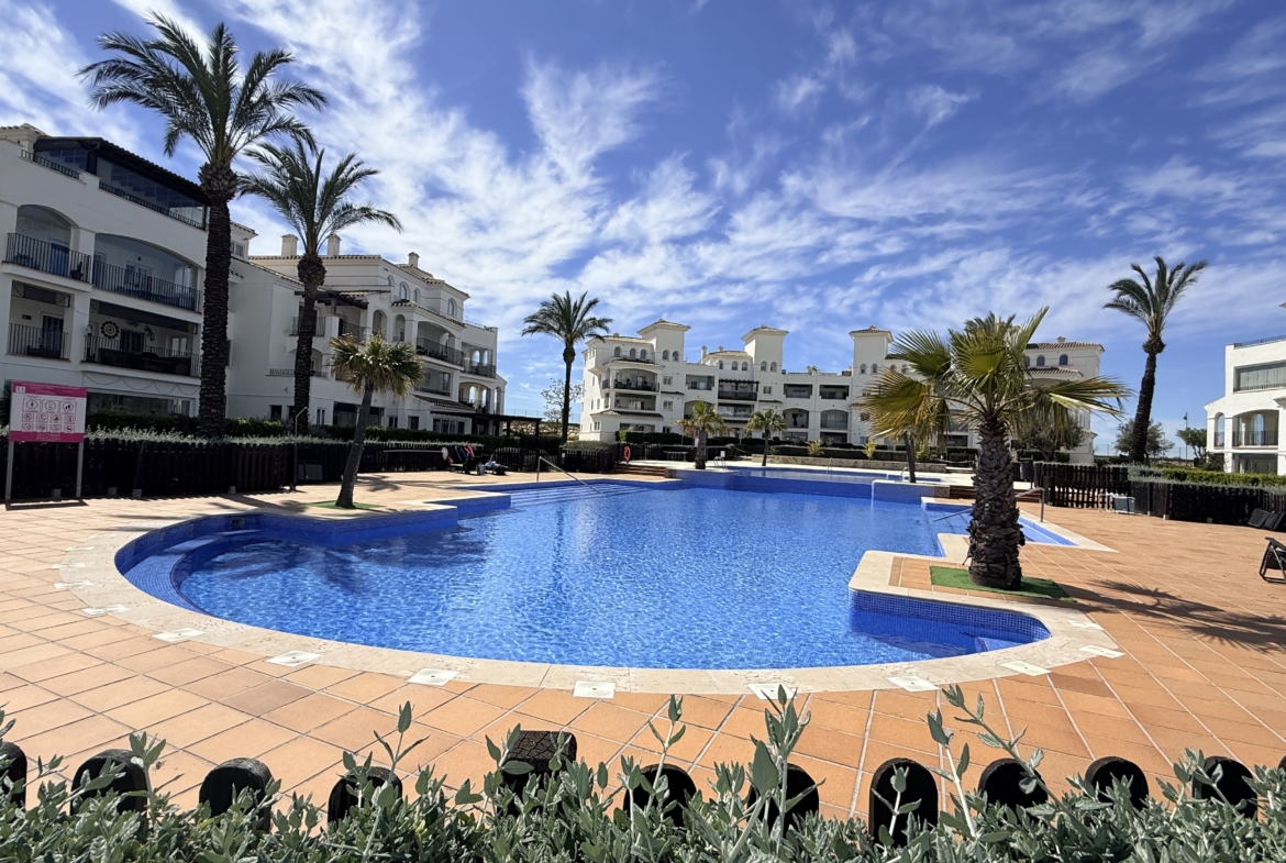 Dining area in apartment for sale in Hacienda Riquelme Golf Resort