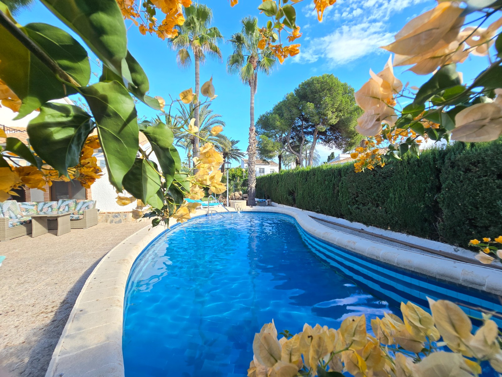 Master bedroom in villa for sale in Orihuela Costa