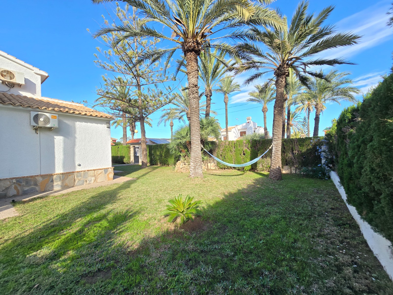 Pool area in villa for sale in Orihuela Costa
