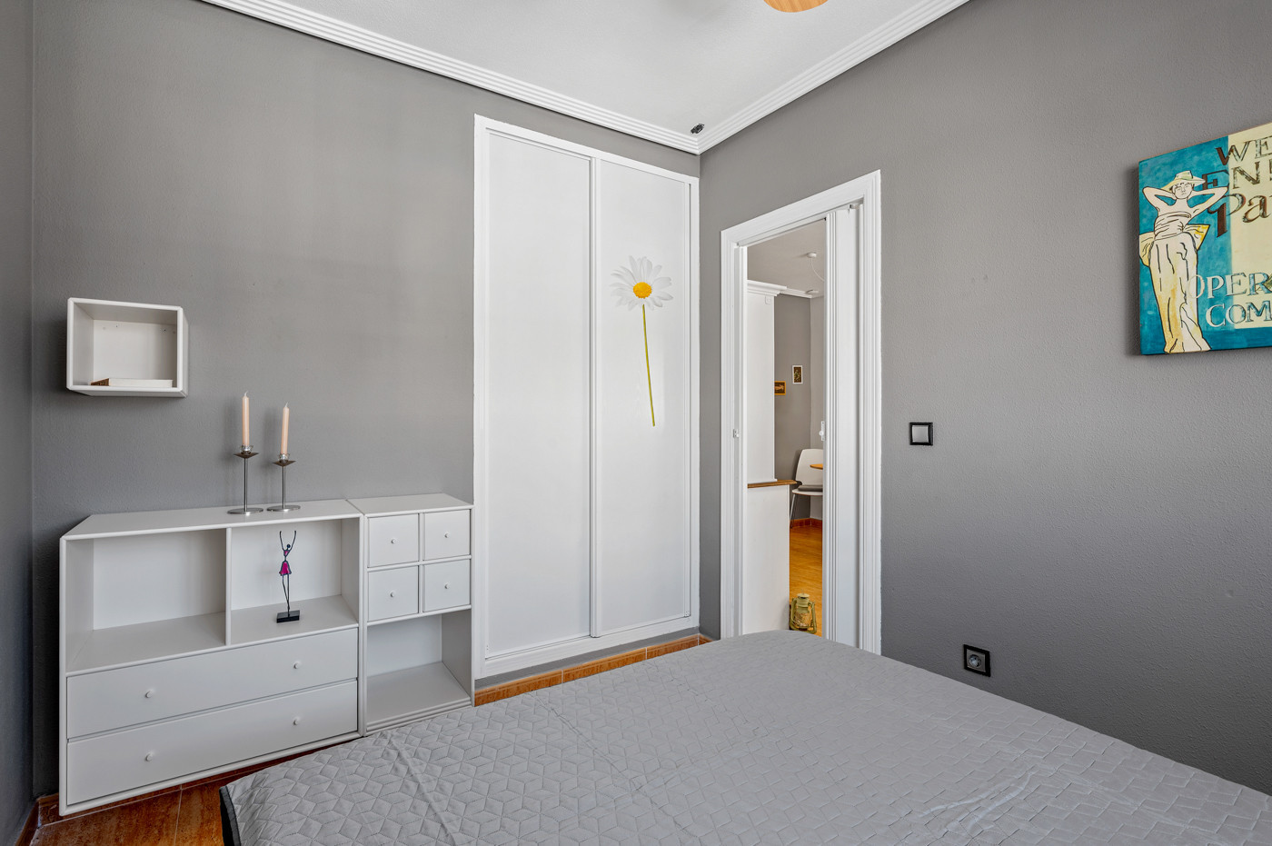 Master bedroom in bungalow for sale in Orihuela Costa