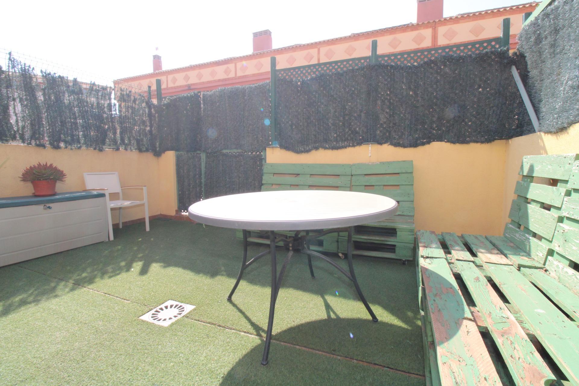 Pool area in duplex for sale in Los Alcazares