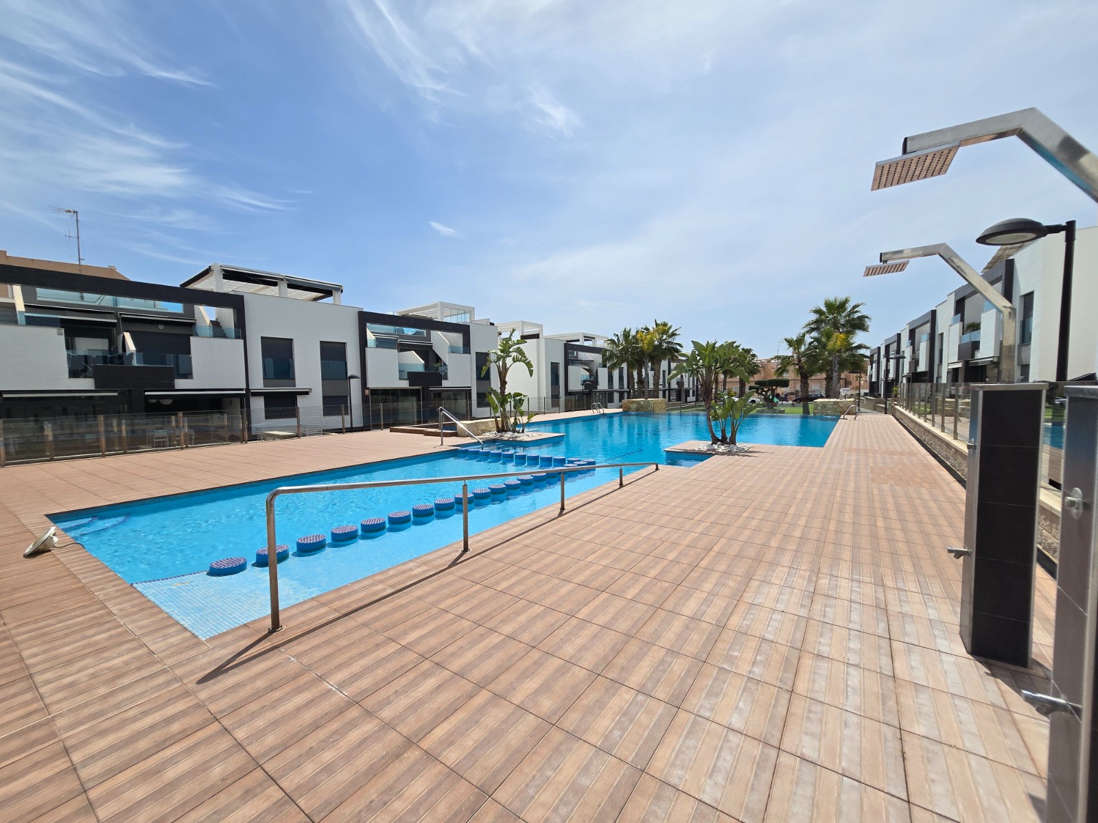Pool area in apartment for sale in Orihuela Costa