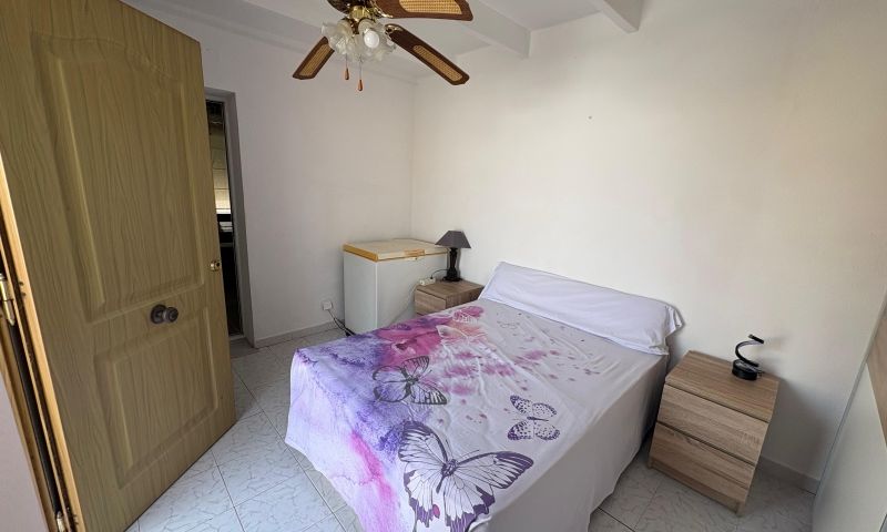 Pool area in bungalow for sale in Torrevieja
