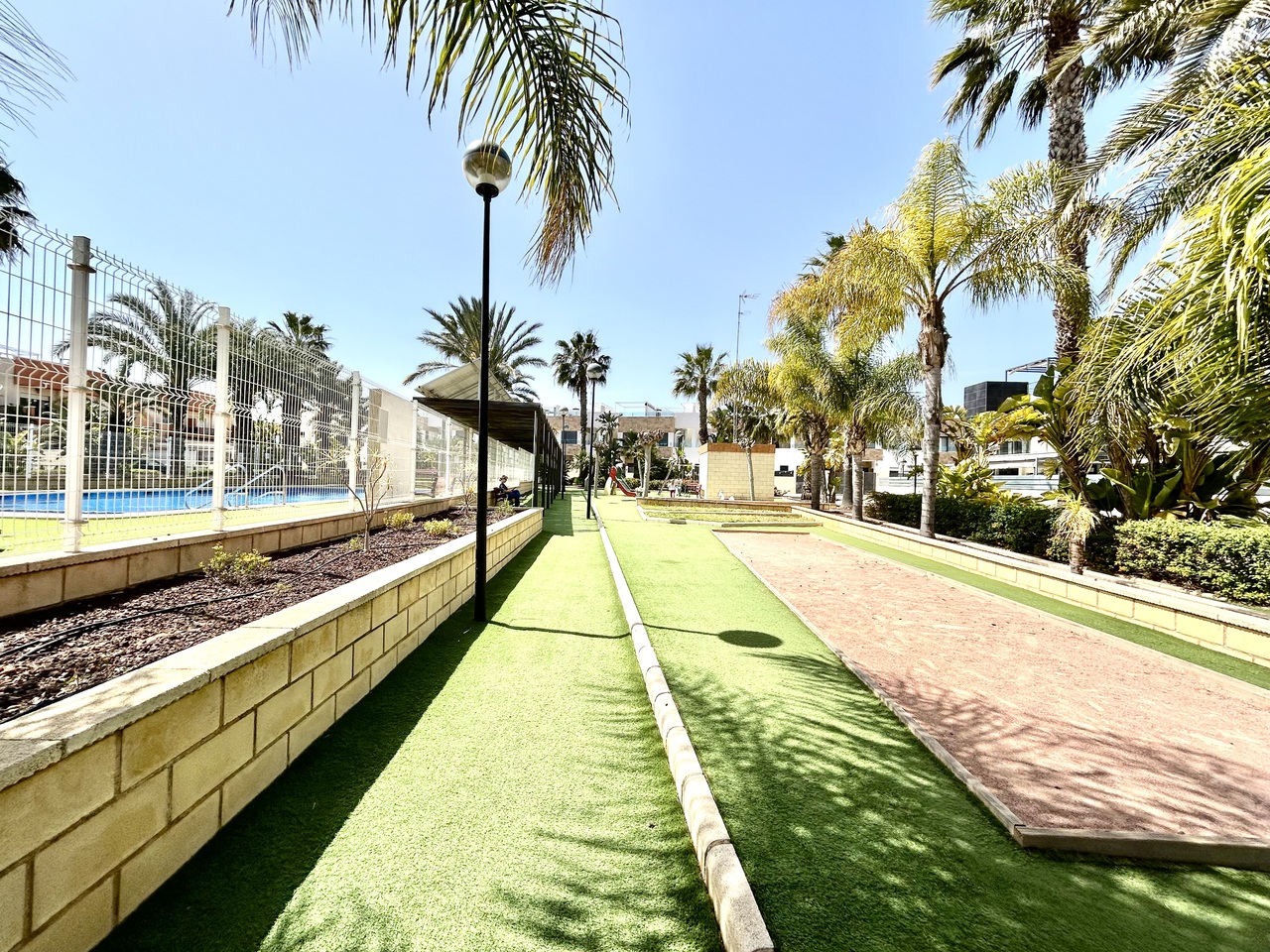 Pool area in terraced for sale in Los Dolses