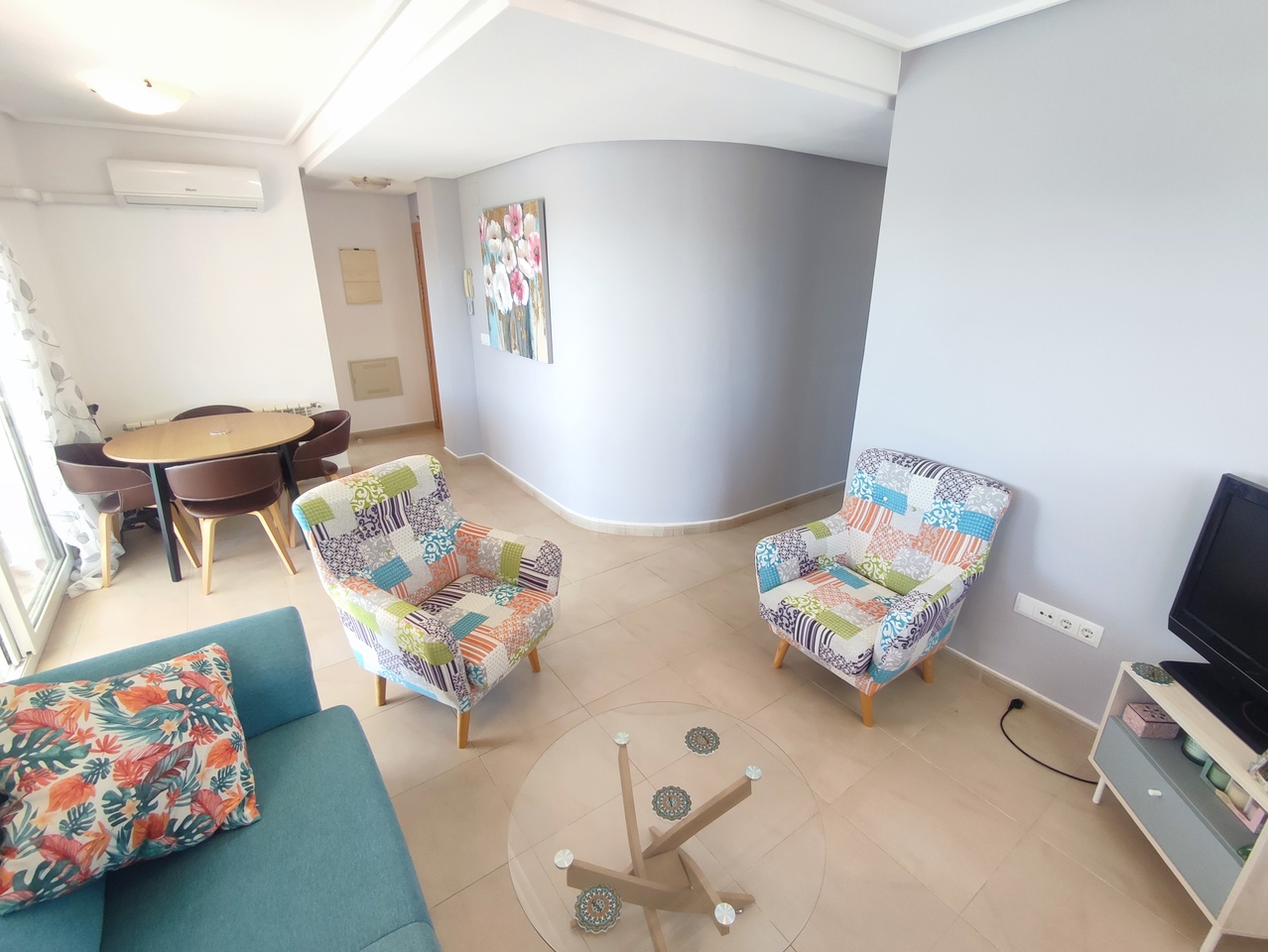Garden in apartment for sale in Hacienda Riquelme Golf Resort