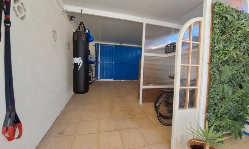 Pool area in villa for sale in Orihuela Costa