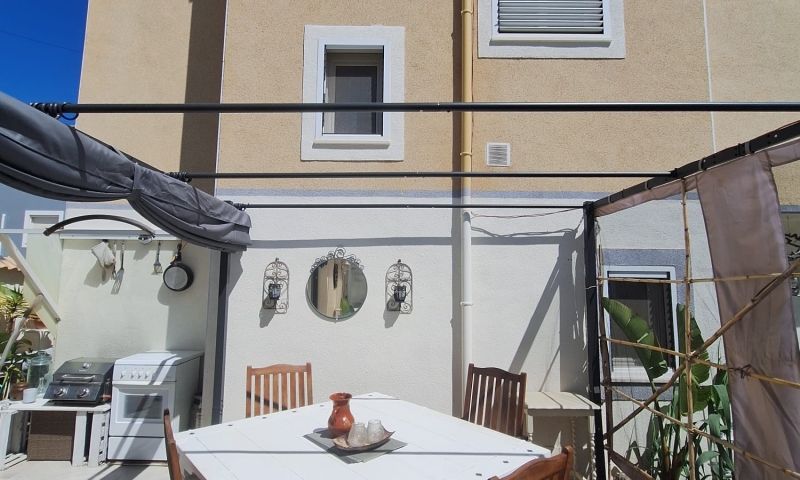 Pool area in villa for sale in Orihuela Costa