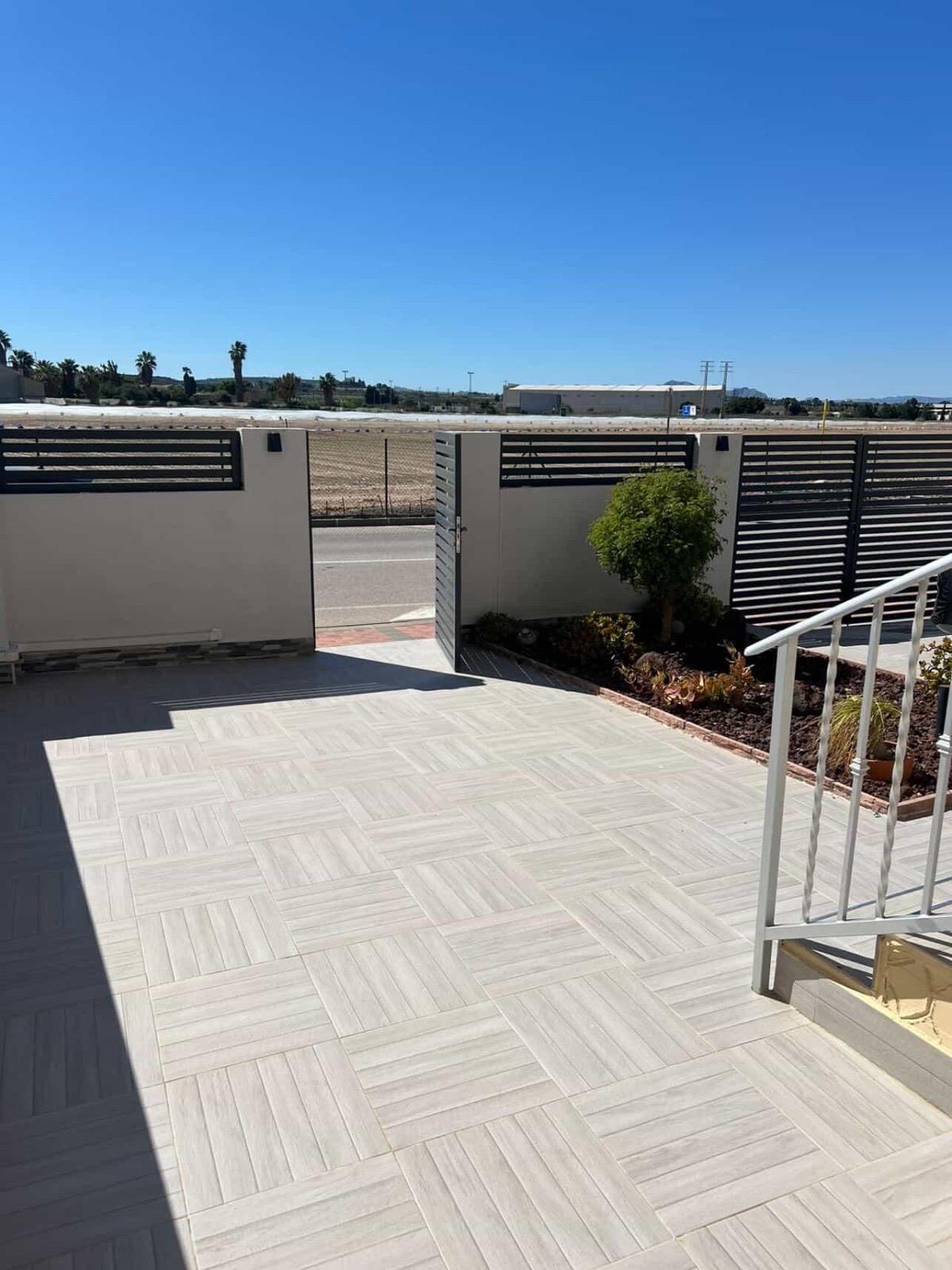 Pool area in villa for sale in Algorfa