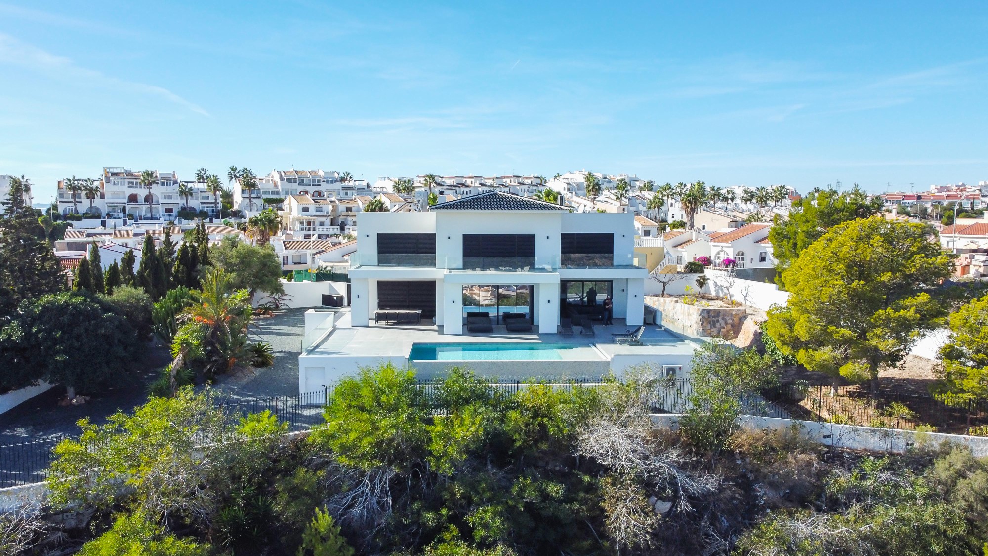 Pool area in villa for sale in Ciudad Quesada