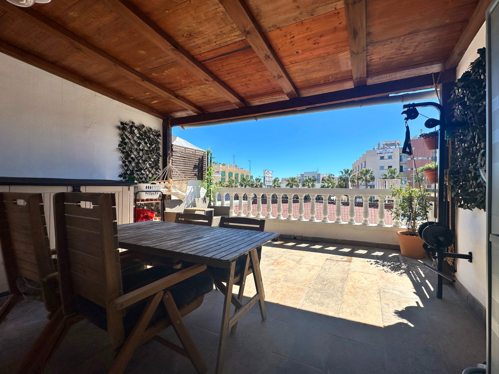 Terrace in bungalow for sale in Orihuela Costa