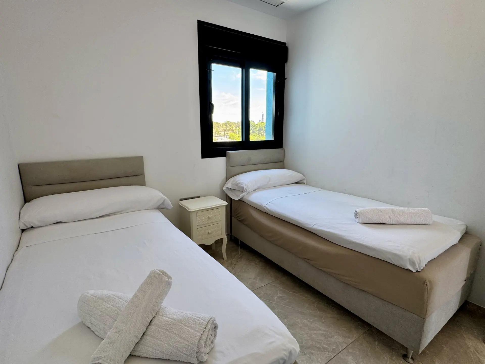 Pool area in apartment for sale in Benidorm