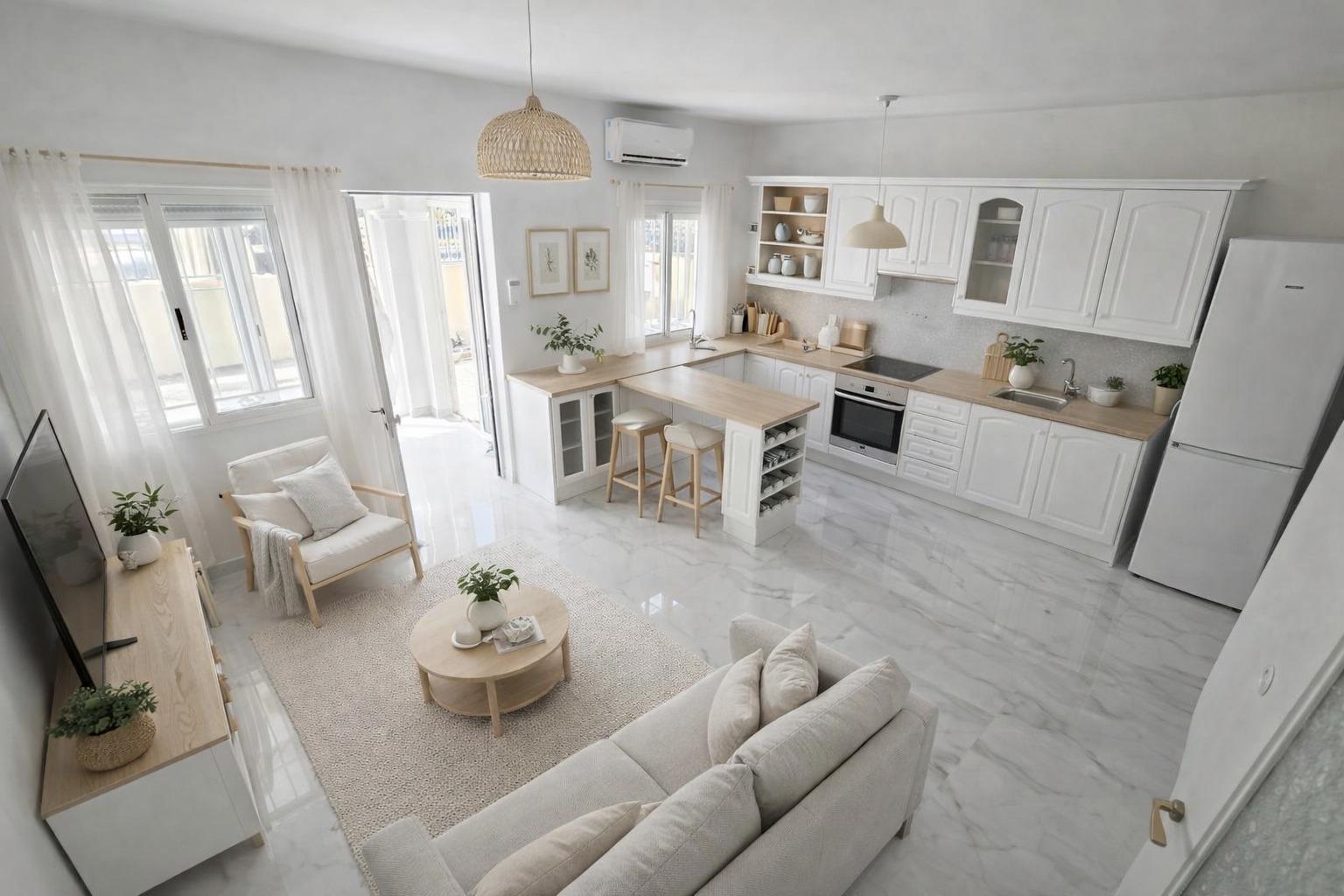 Living room in duplex for sale in Torrevieja