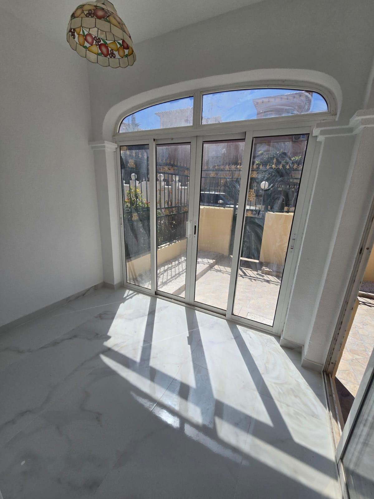 Pool area in duplex for sale in Torrevieja