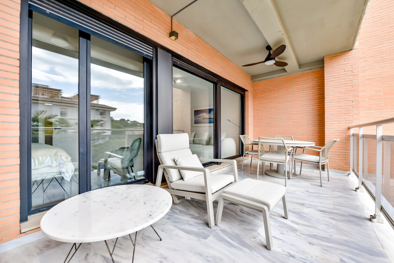 Garden in apartment for sale in Villajoyosa