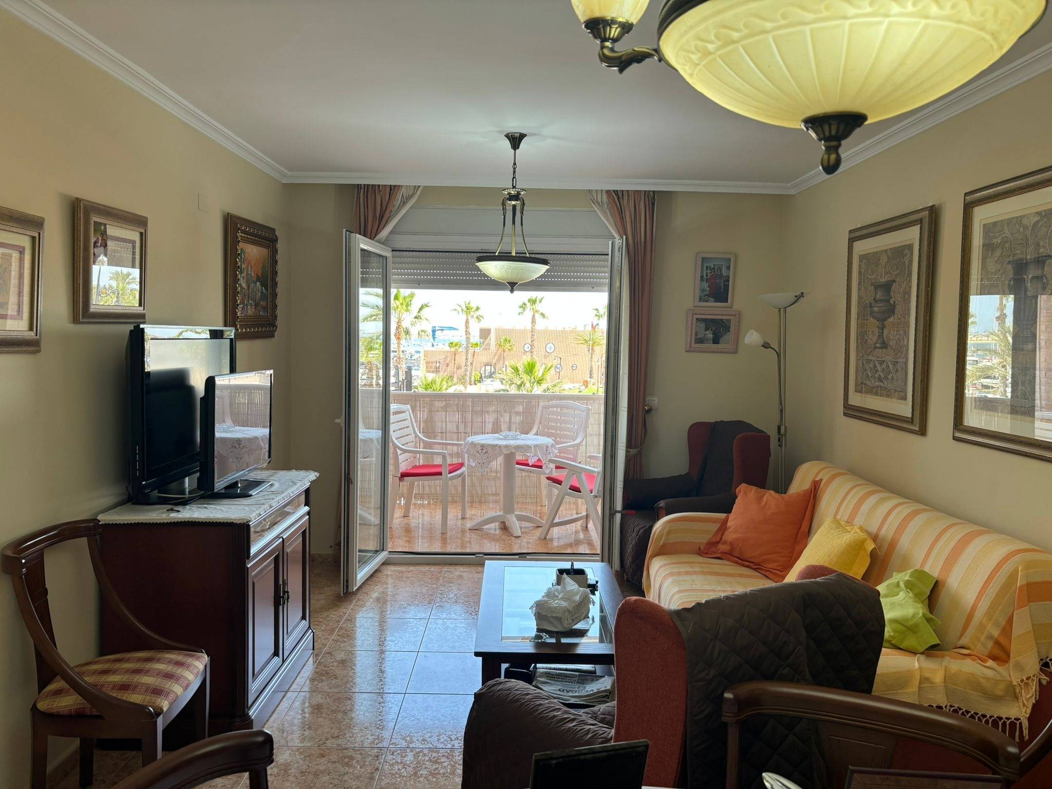 Pool area in apartment for sale in Lo Pagan