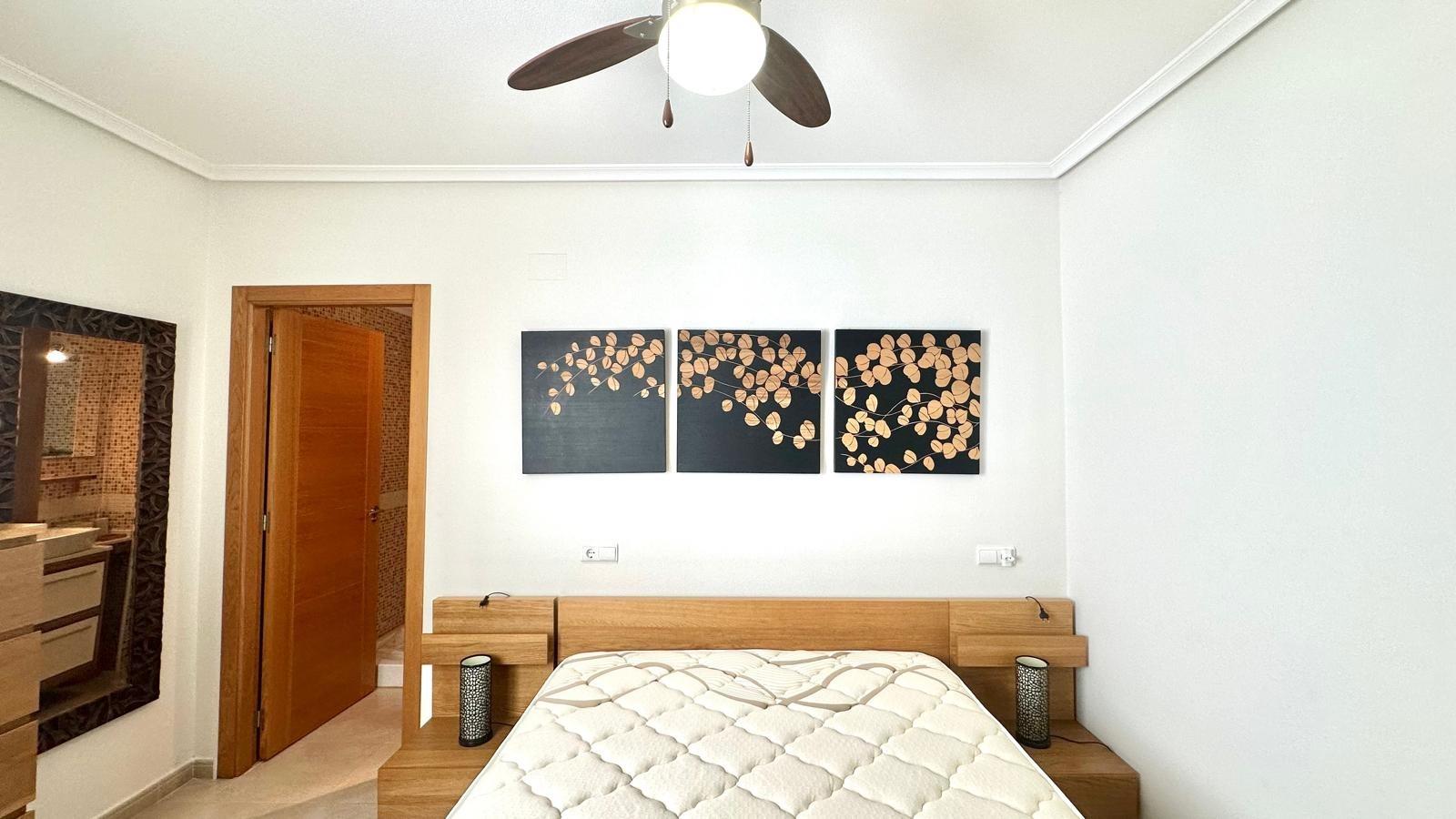 Master bedroom in penthouse for sale in Torrevieja