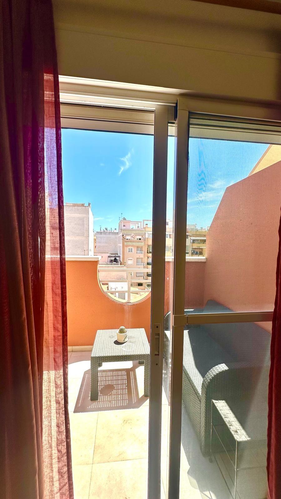 Pool area in penthouse for sale in Torrevieja