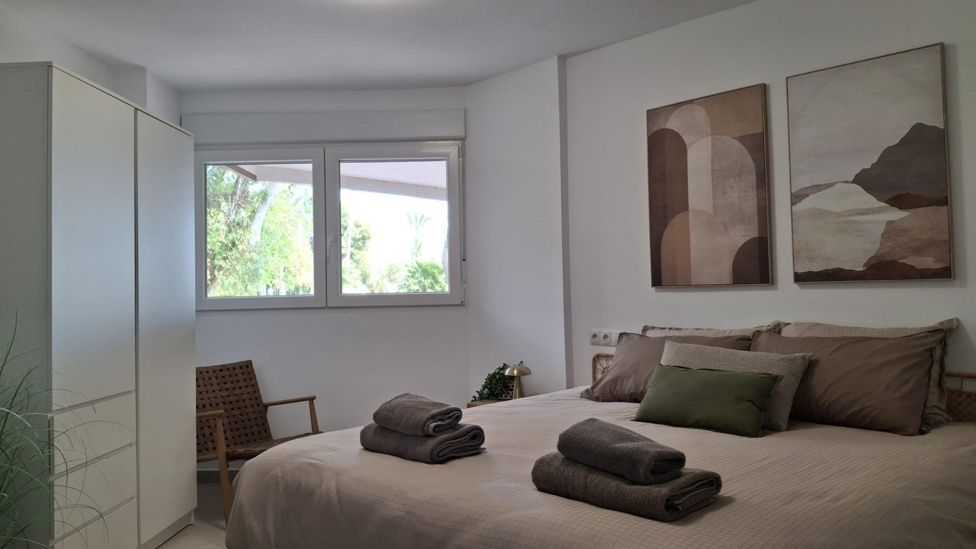Pool area in apartment for sale in Torrevieja