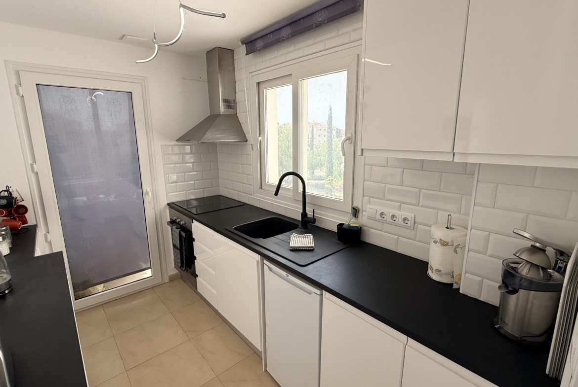 Terrace in apartment for sale in Hacienda Riquelme Golf Resort