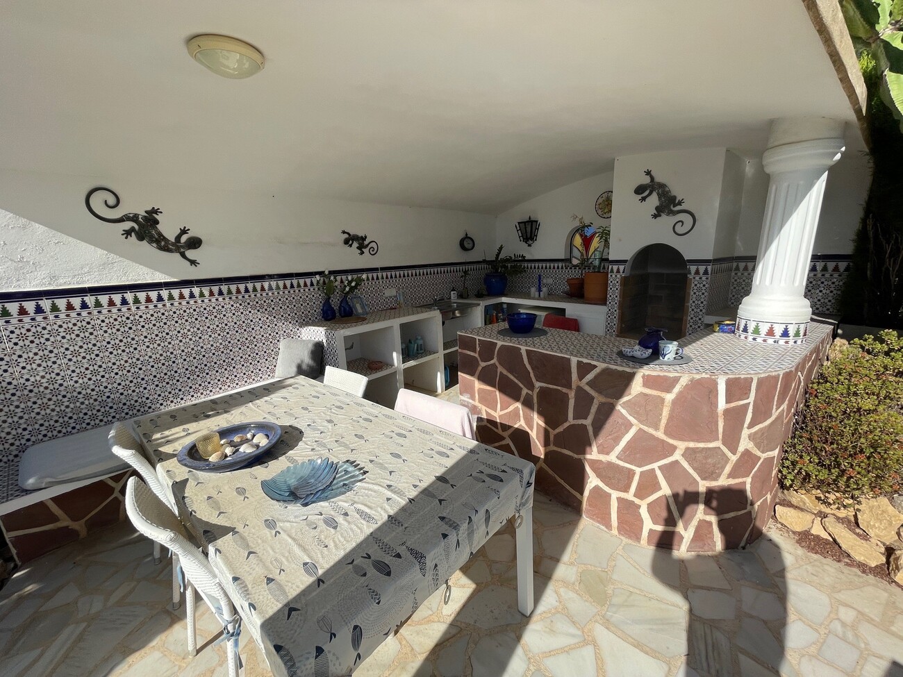Pool area in villa for sale in Alfas del Pi