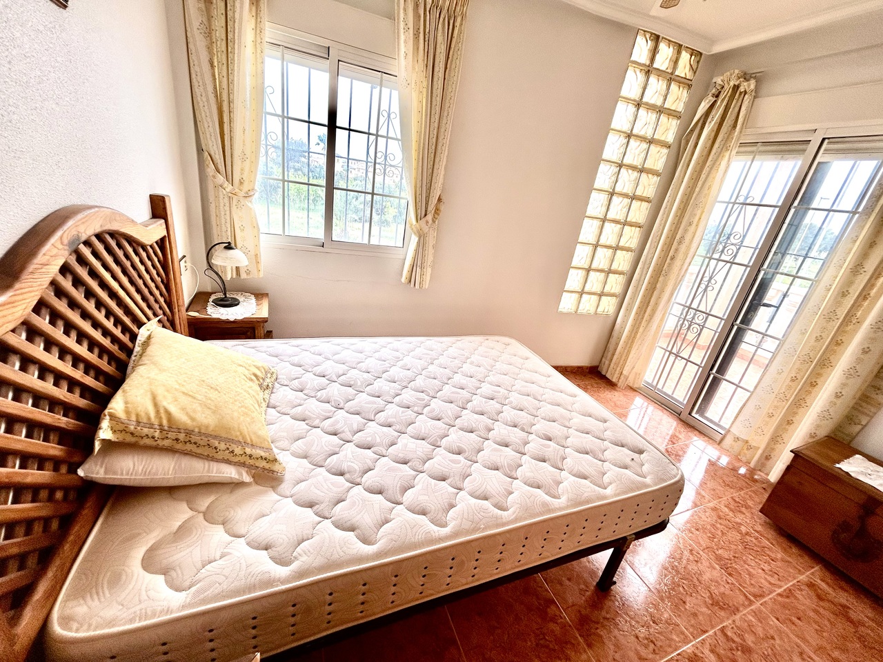 Master bedroom in terraced for sale in Cabo Roig