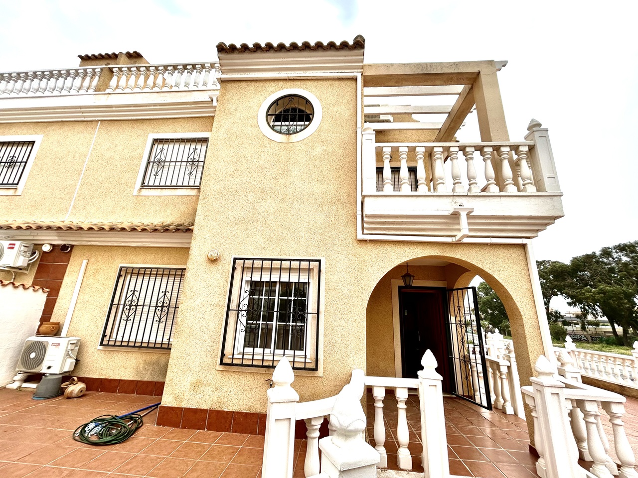 Pool area in terraced for sale in Cabo Roig