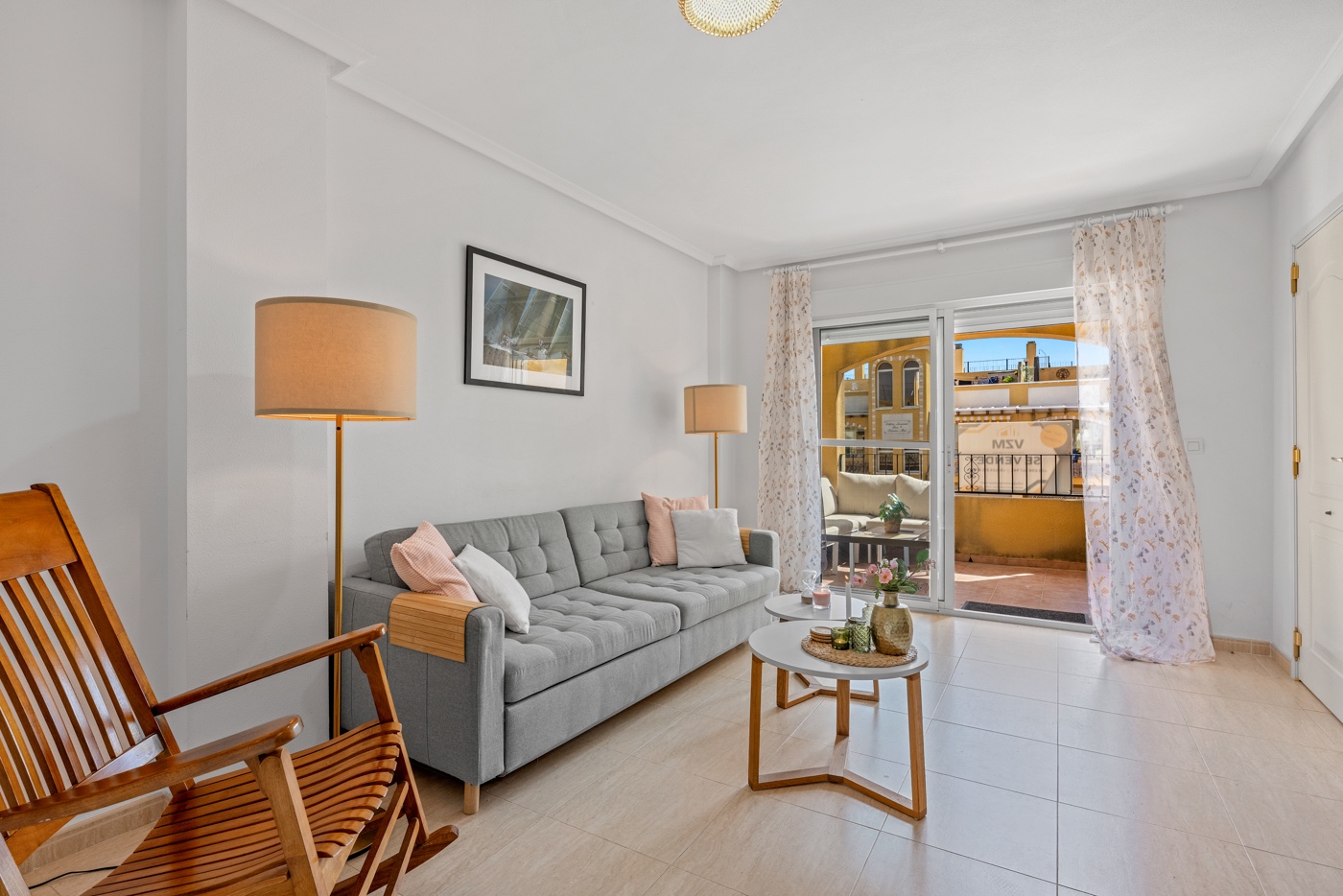 Pool area in apartment for sale in Daya Nueva