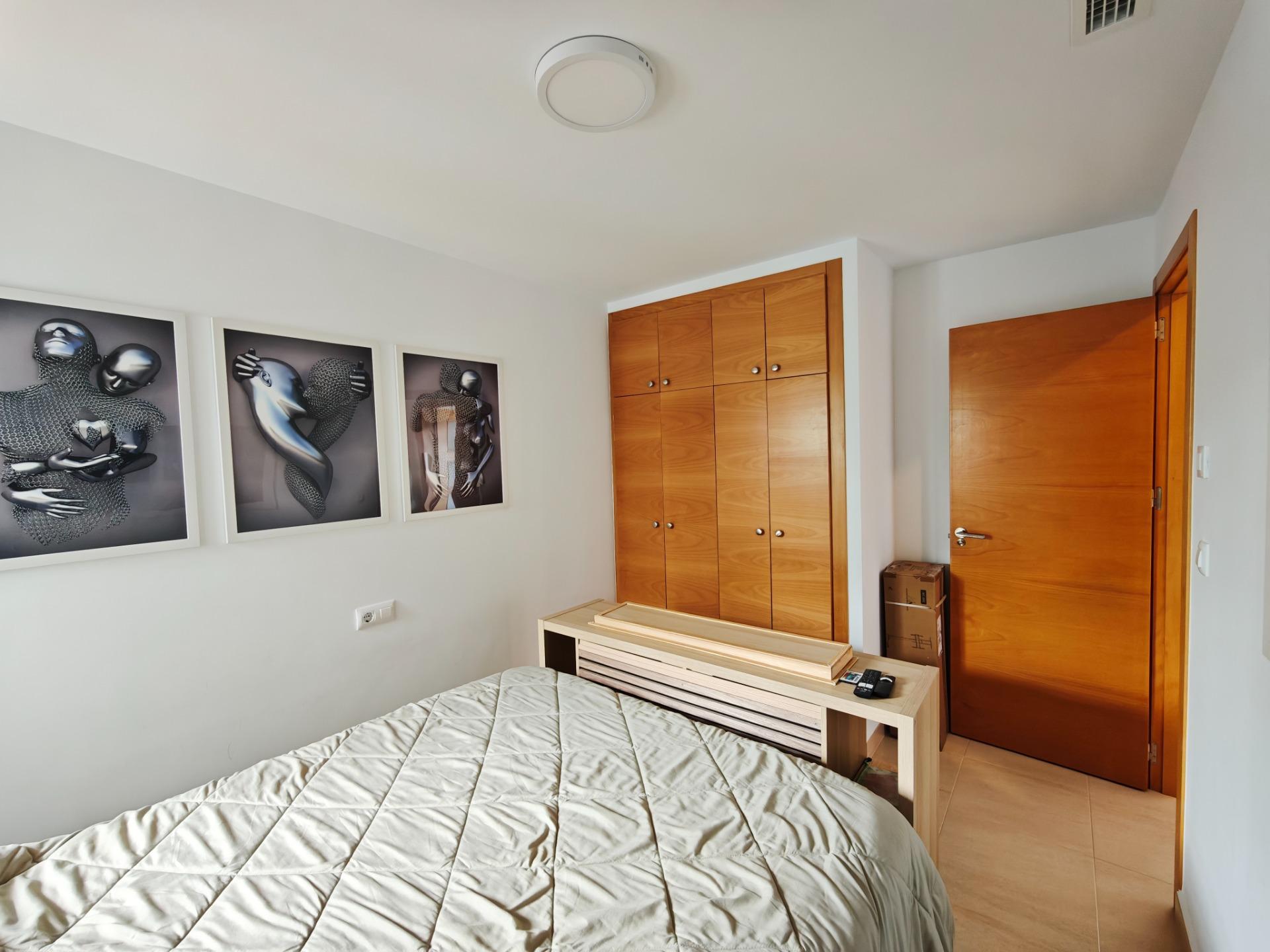 Master bedroom in apartment for sale in San Miguel de Salinas