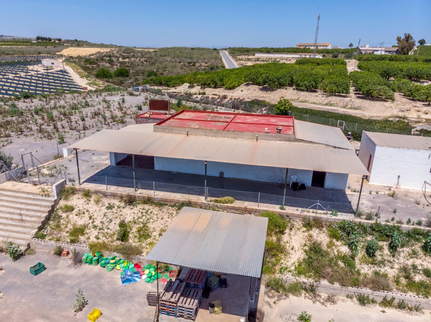Pool area in finca for sale in Los Montesinos