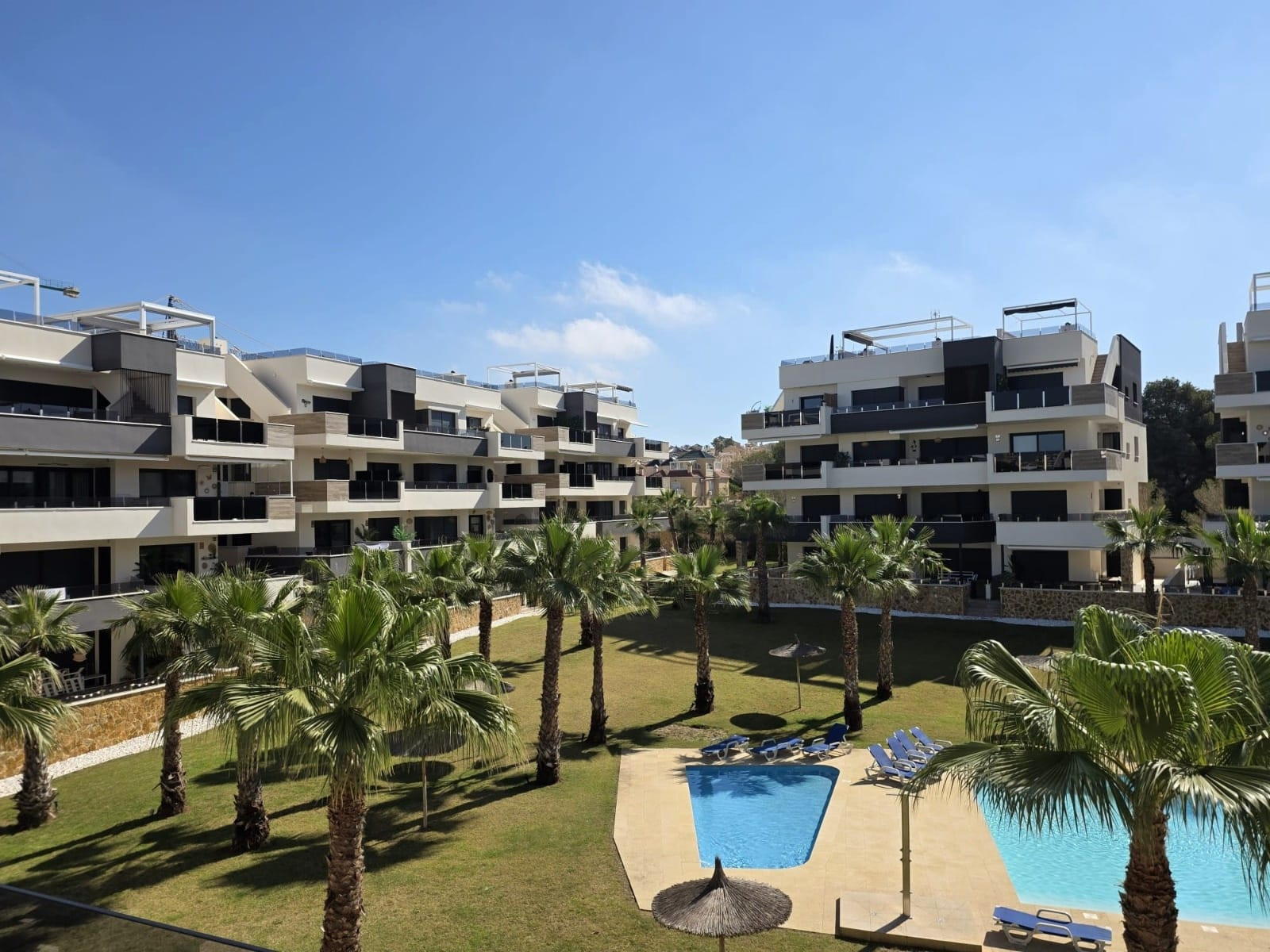 Pool area in apartment for sale in Orihuela Costa