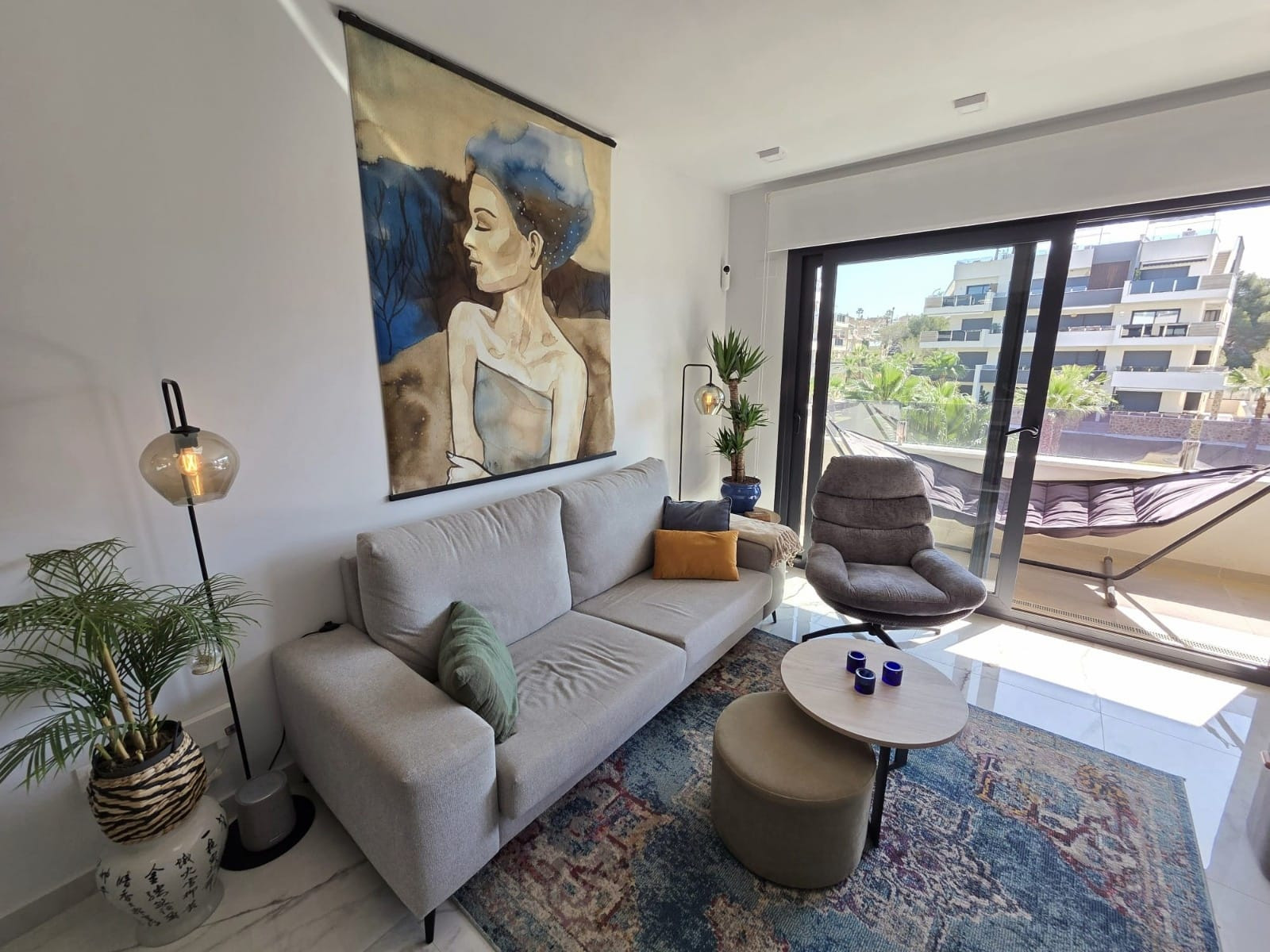 Pool area in apartment for sale in Orihuela Costa