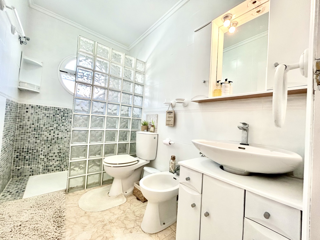 Pool area in terraced for sale in Punta Prima