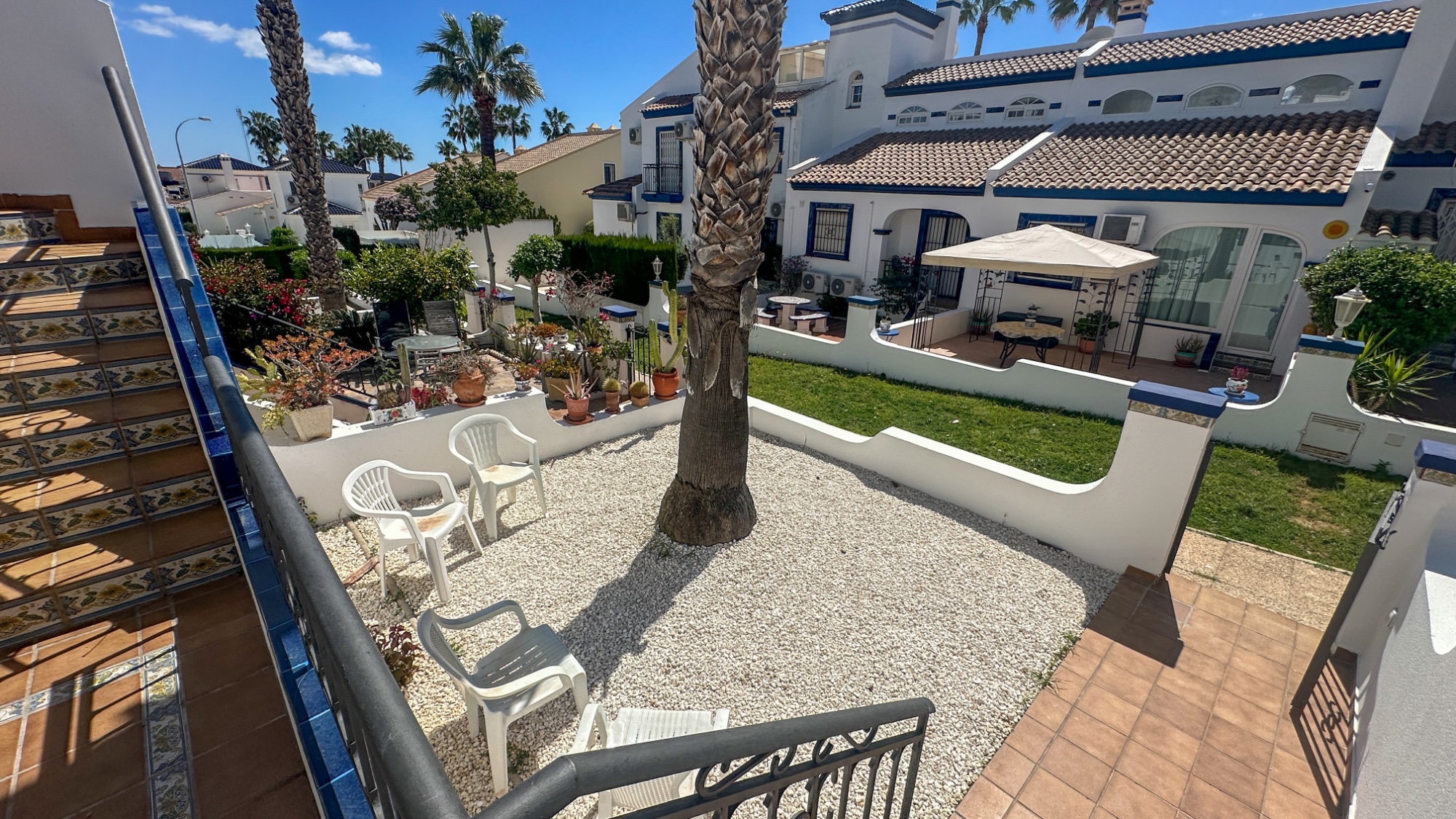 Pool area in terraced for sale in Orihuela Costa