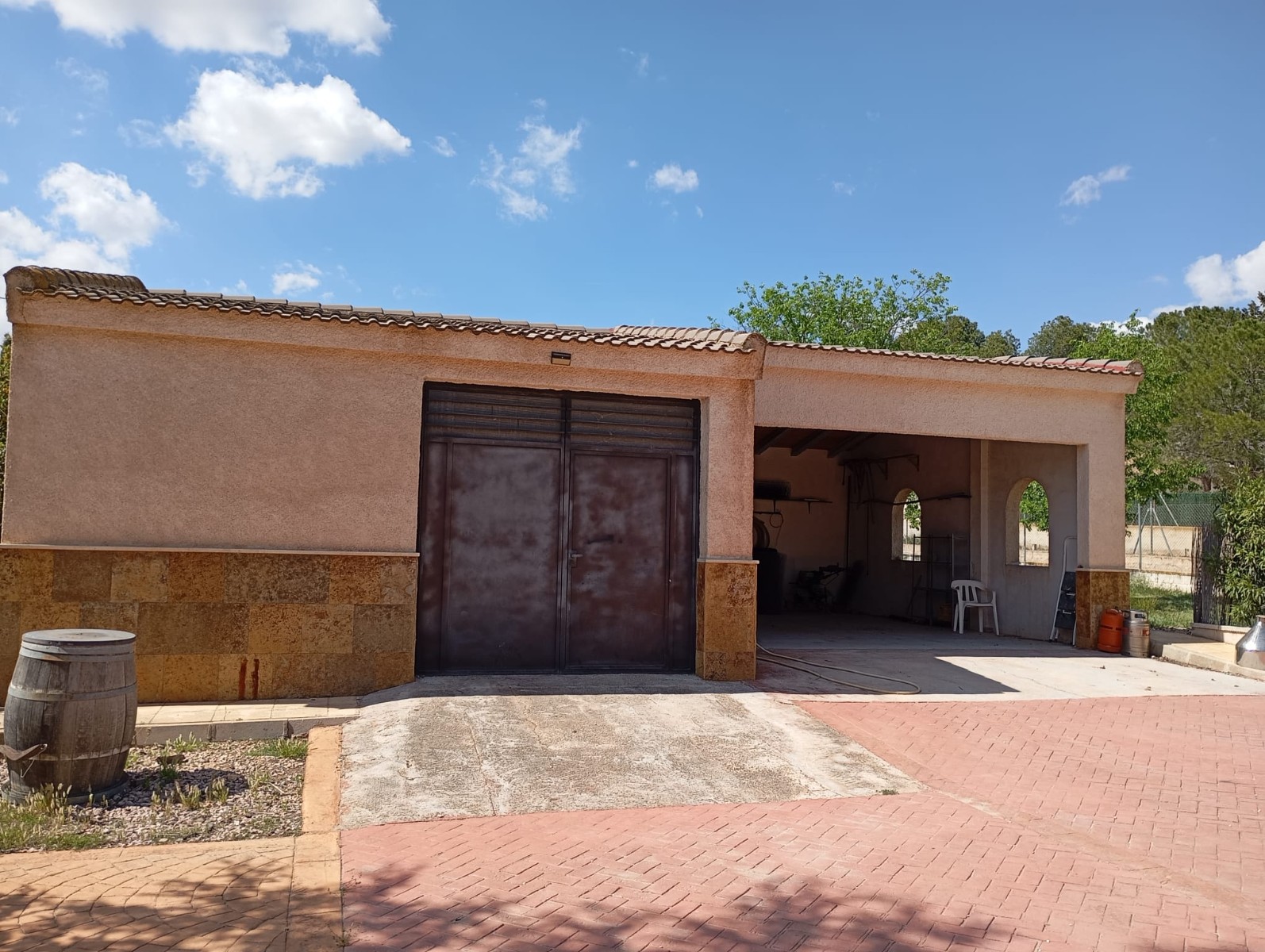 Pool area in villa for sale in Yecla