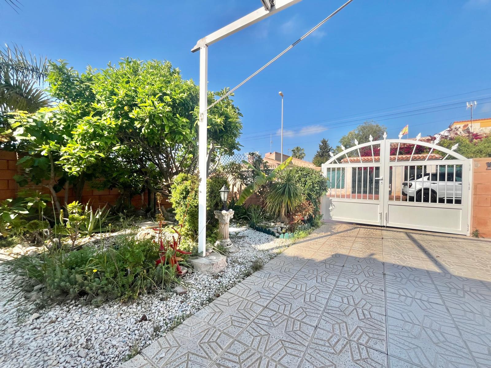 Pool area in villa for sale in Orihuela Costa