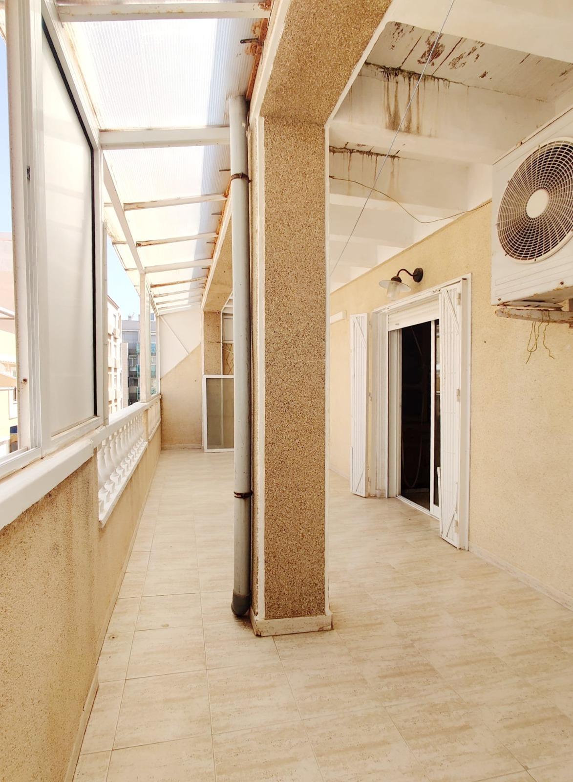Terrace in penthouse for sale in Torrevieja