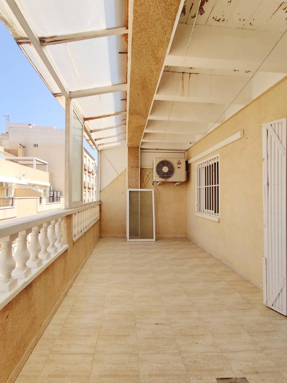 Pool area in penthouse for sale in Torrevieja
